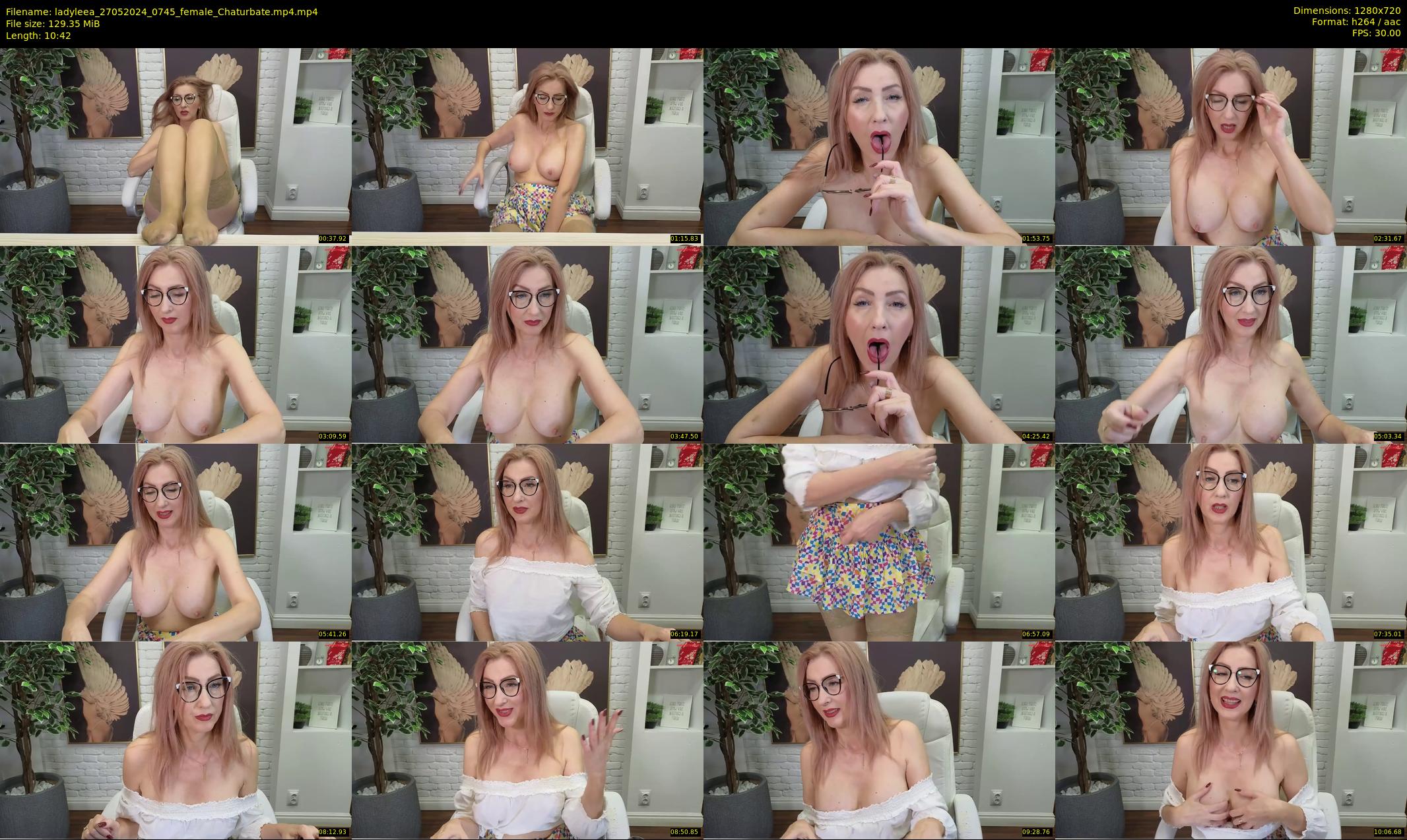 ladyleea — 11 minute Chaturbate female cam show recording, 720p, May 27, 2024