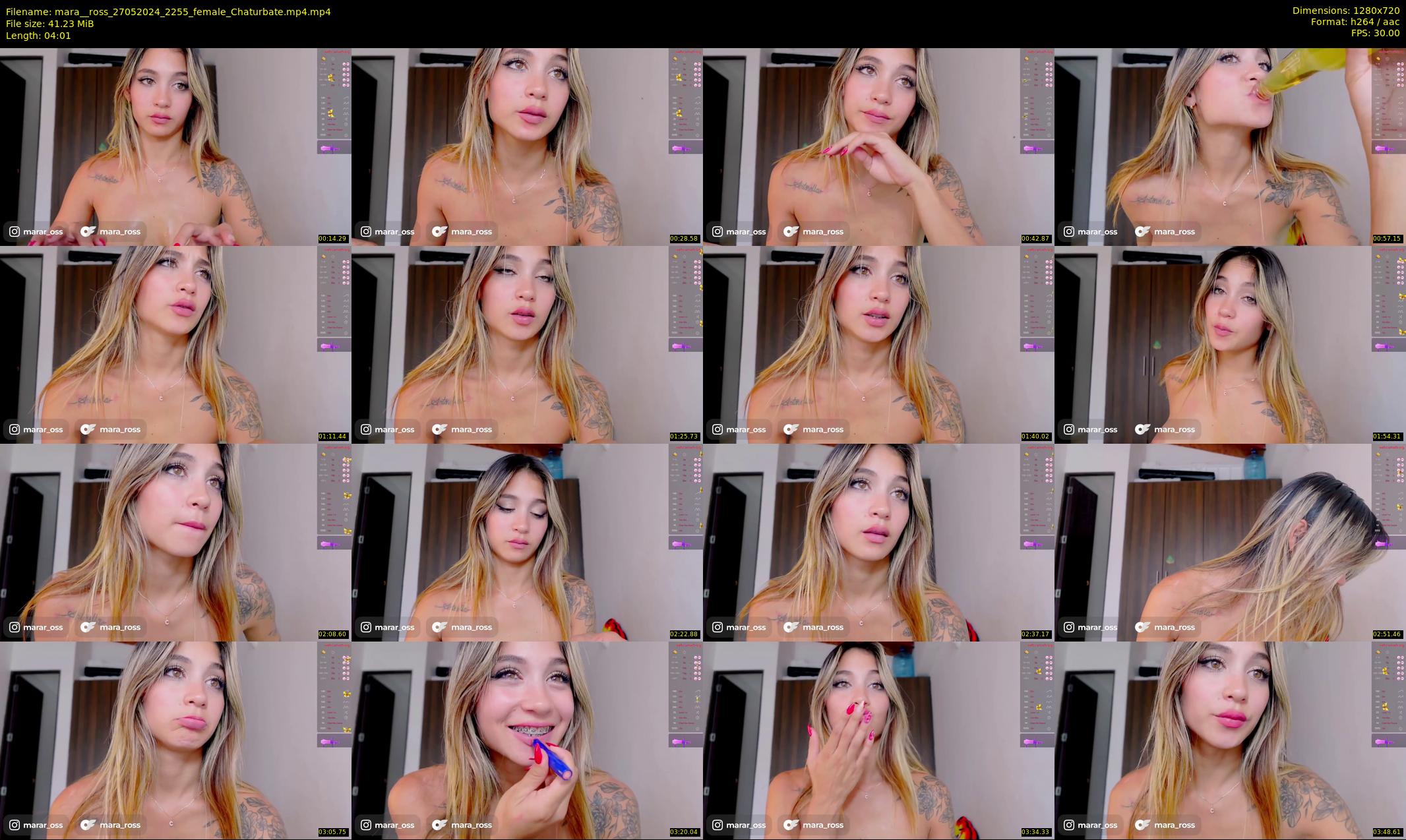 mara__ross — 5 minute Chaturbate female cam show recording, 720p, May 27, 2024