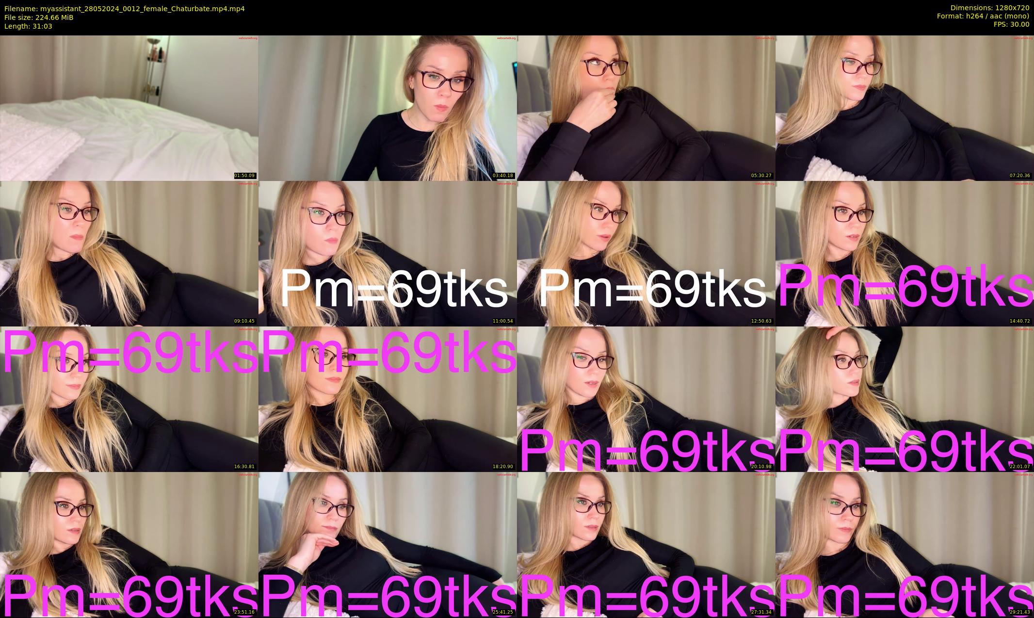 myassistant — 32 minute Chaturbate female cam show recording, 720p, May 28, 2024