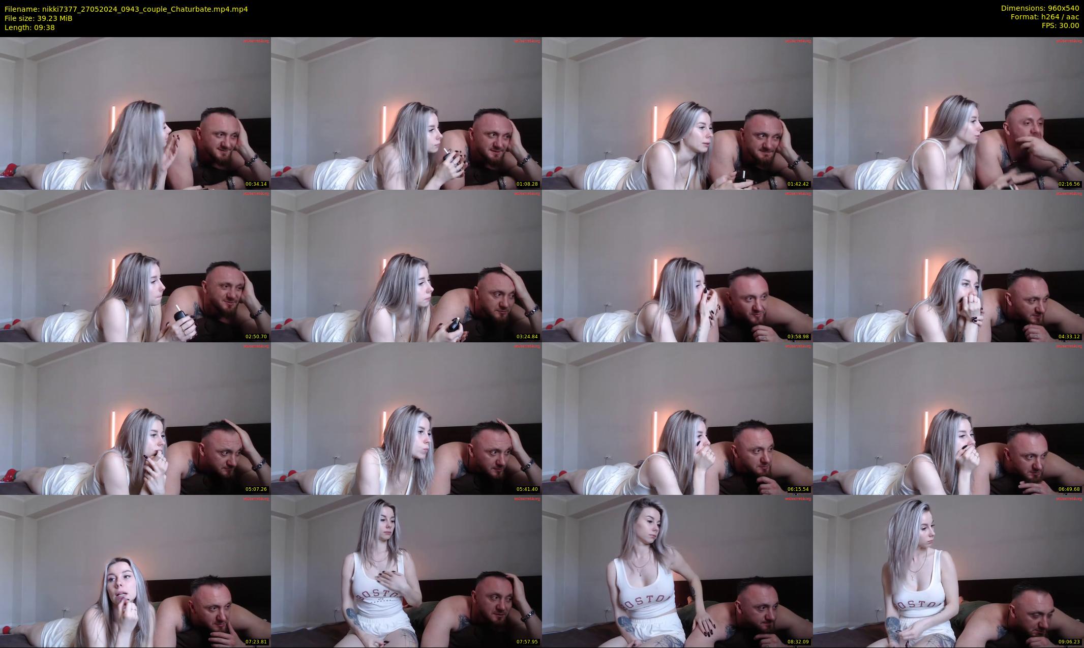 nikki7377 — 10 minute Chaturbate couple cam show recording, 480p, May 27, 2024