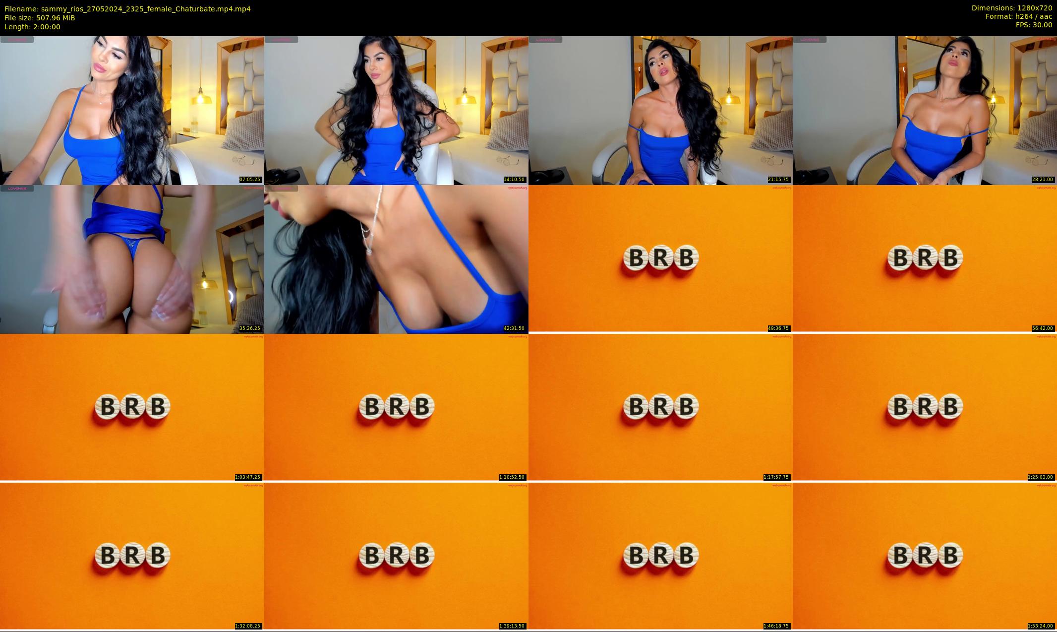 sammy_rios — 120 minute Chaturbate female cam show recording, 720p, May 27, 2024