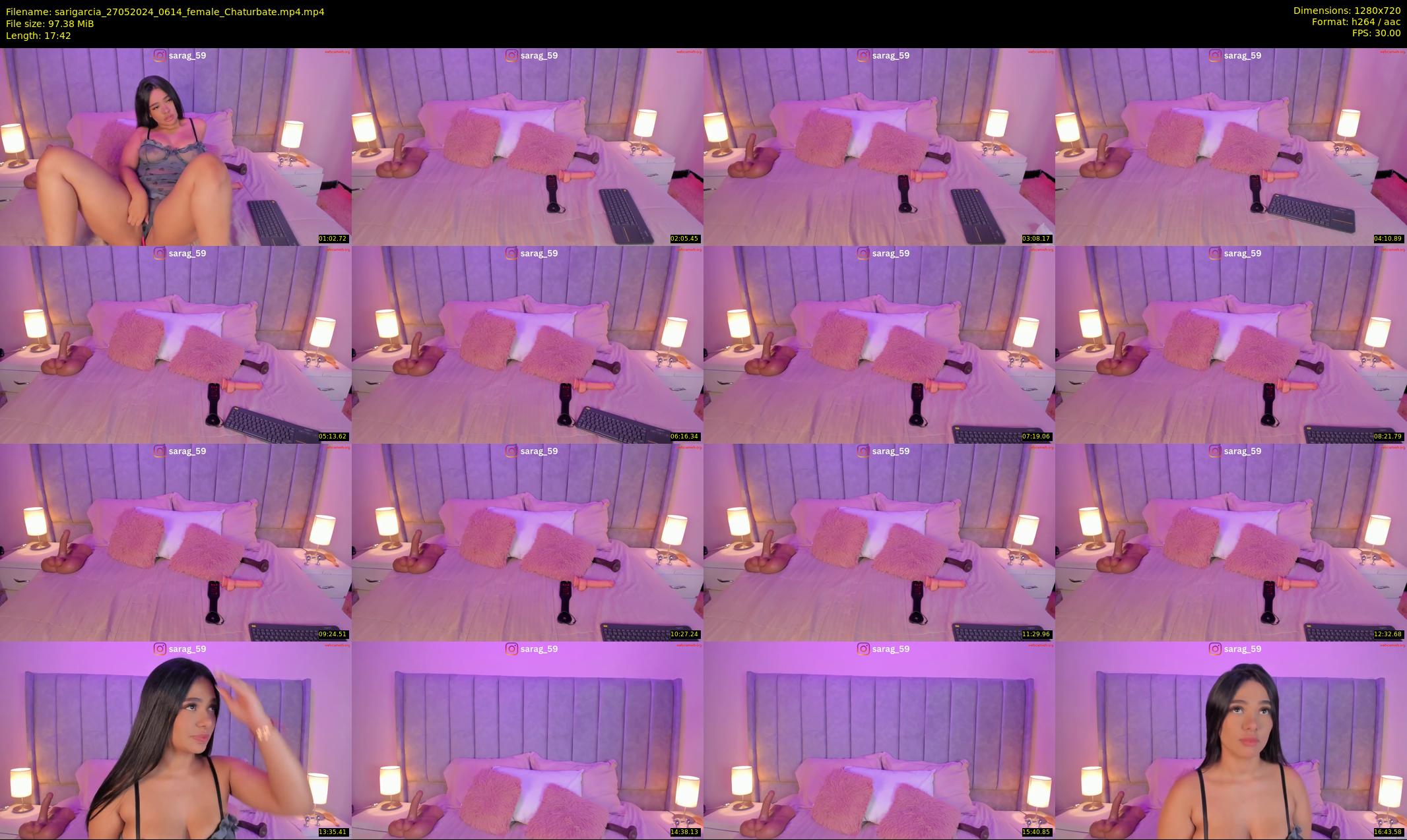 sarigarcia — 18 minute Chaturbate female cam show recording, 720p, May 27, 2024