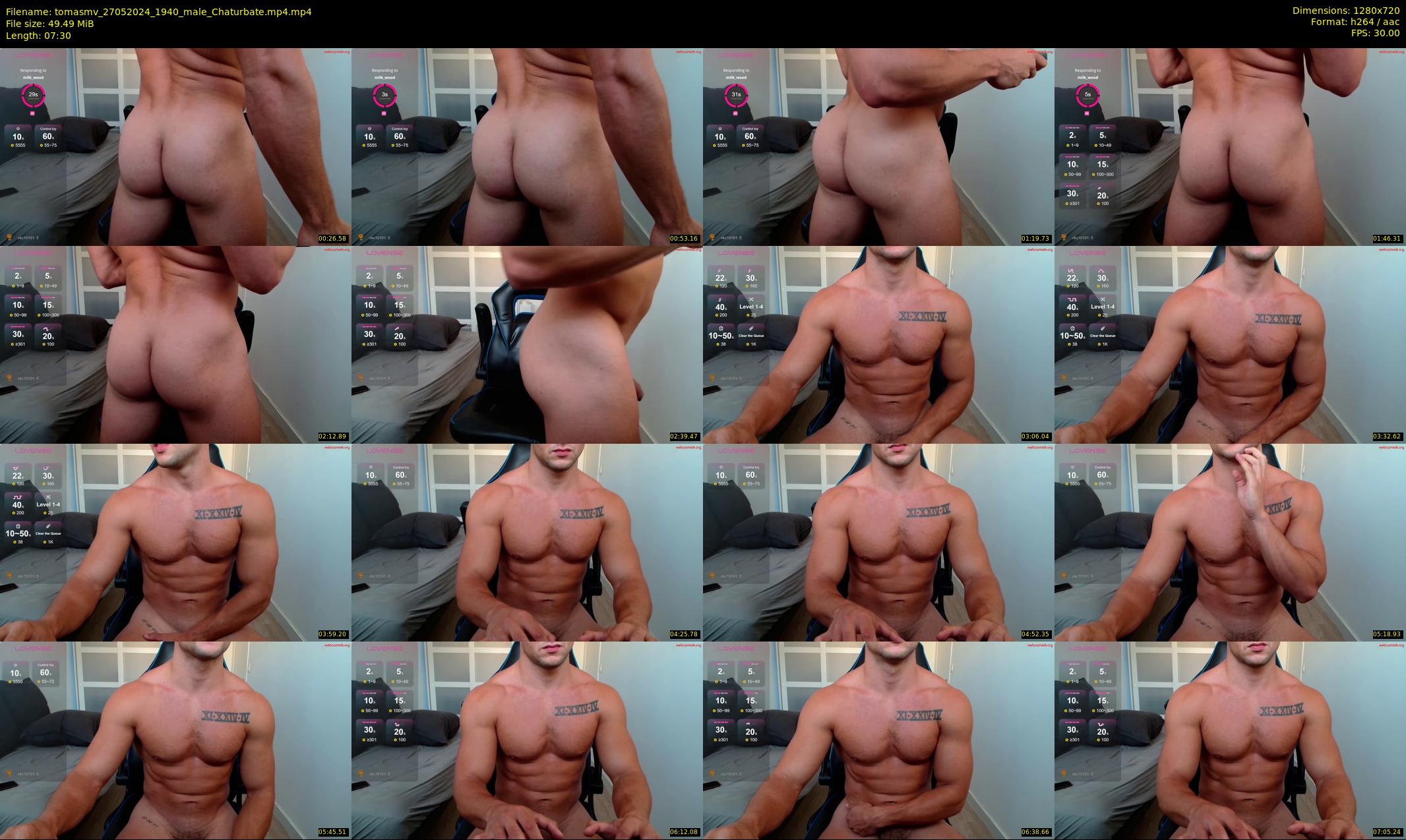 tomasmv — 8 minute Chaturbate male cam show recording, 720p, May 27, 2024