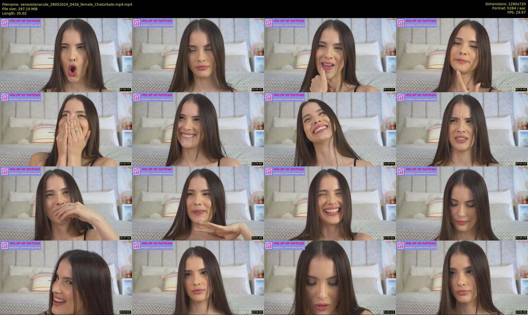 venezolanacute — 36 minute Chaturbate female cam show recording, 720p, May 28, 2024