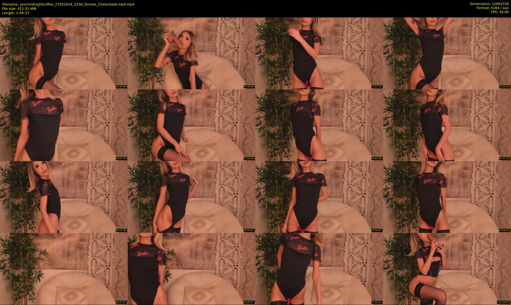 yourmidnightcoffee — 65 minute Chaturbate female cam show recording, 720p, May 27, 2024