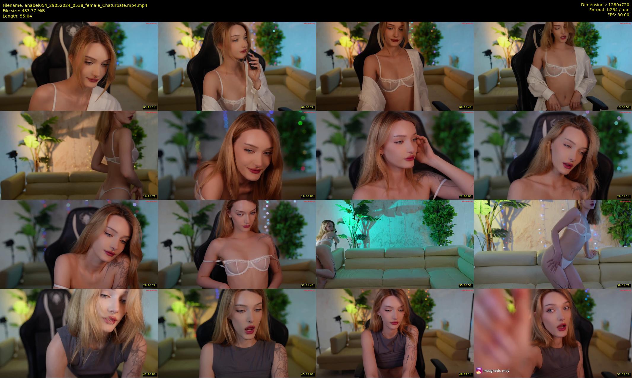 anabel054 — 56 minute Chaturbate female cam show recording, 720p, May 29, 2024