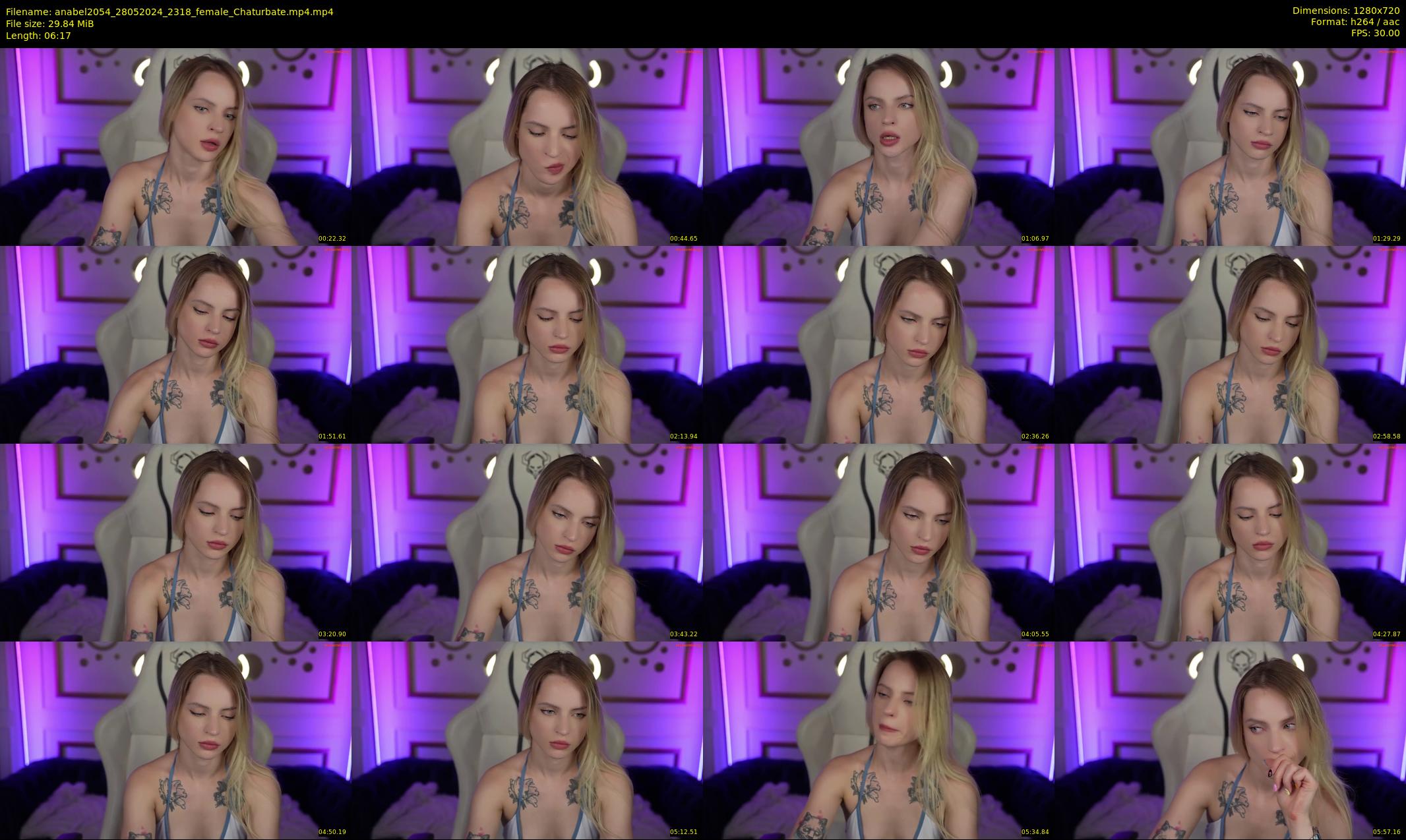 anabel2054 — 7 minute Chaturbate female cam show recording, 720p, May 28, 2024