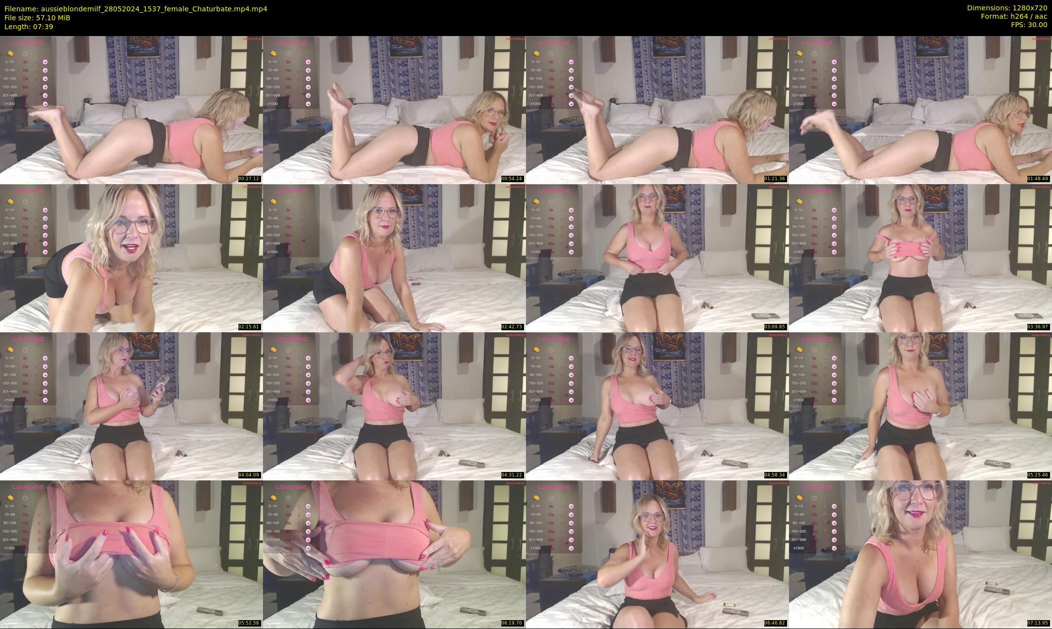 aussieblondemilf — 8 minute Chaturbate female cam show recording, 720p, May 28, 2024