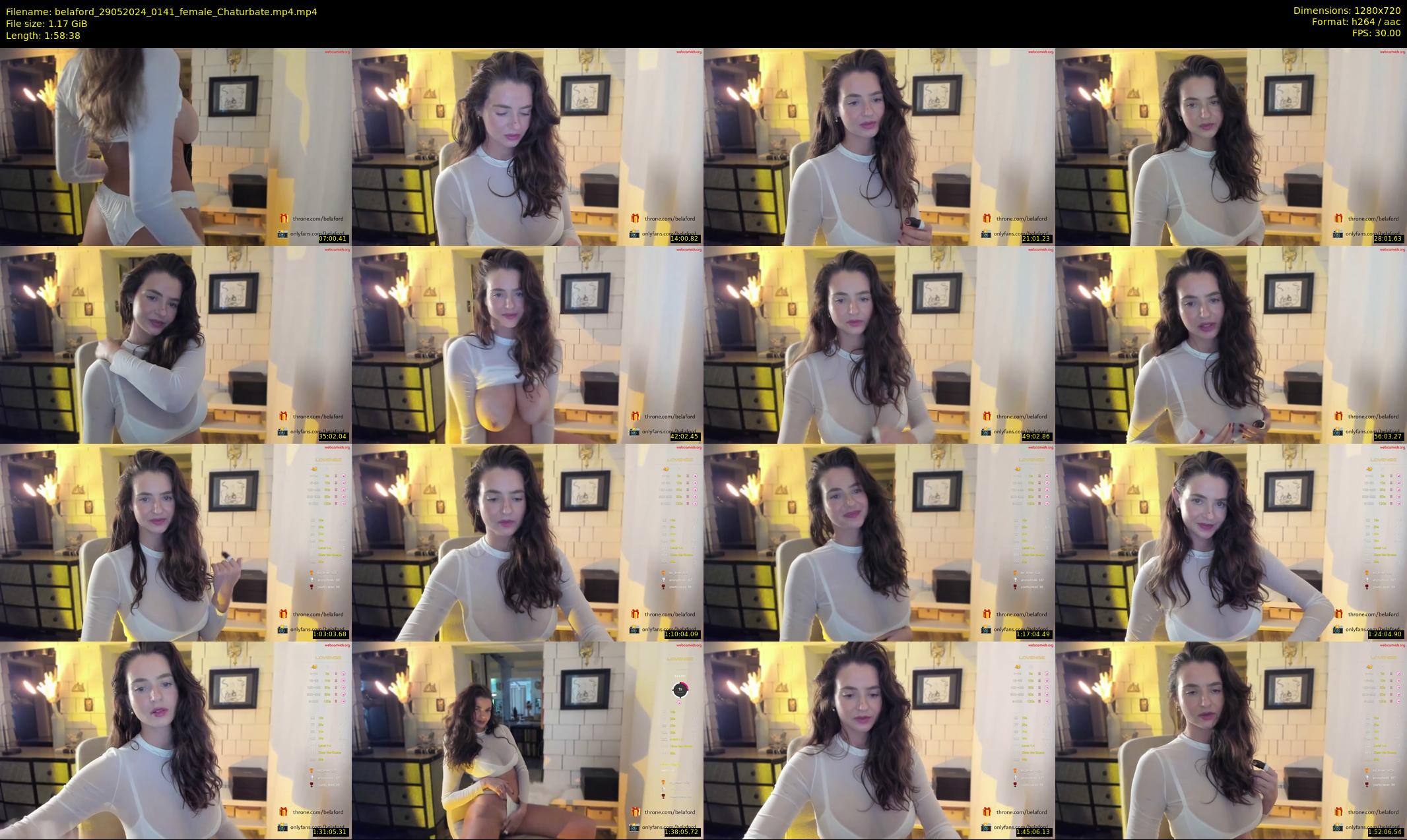 belaford — 119 minute Chaturbate female cam show recording, 720p, May 29, 2024