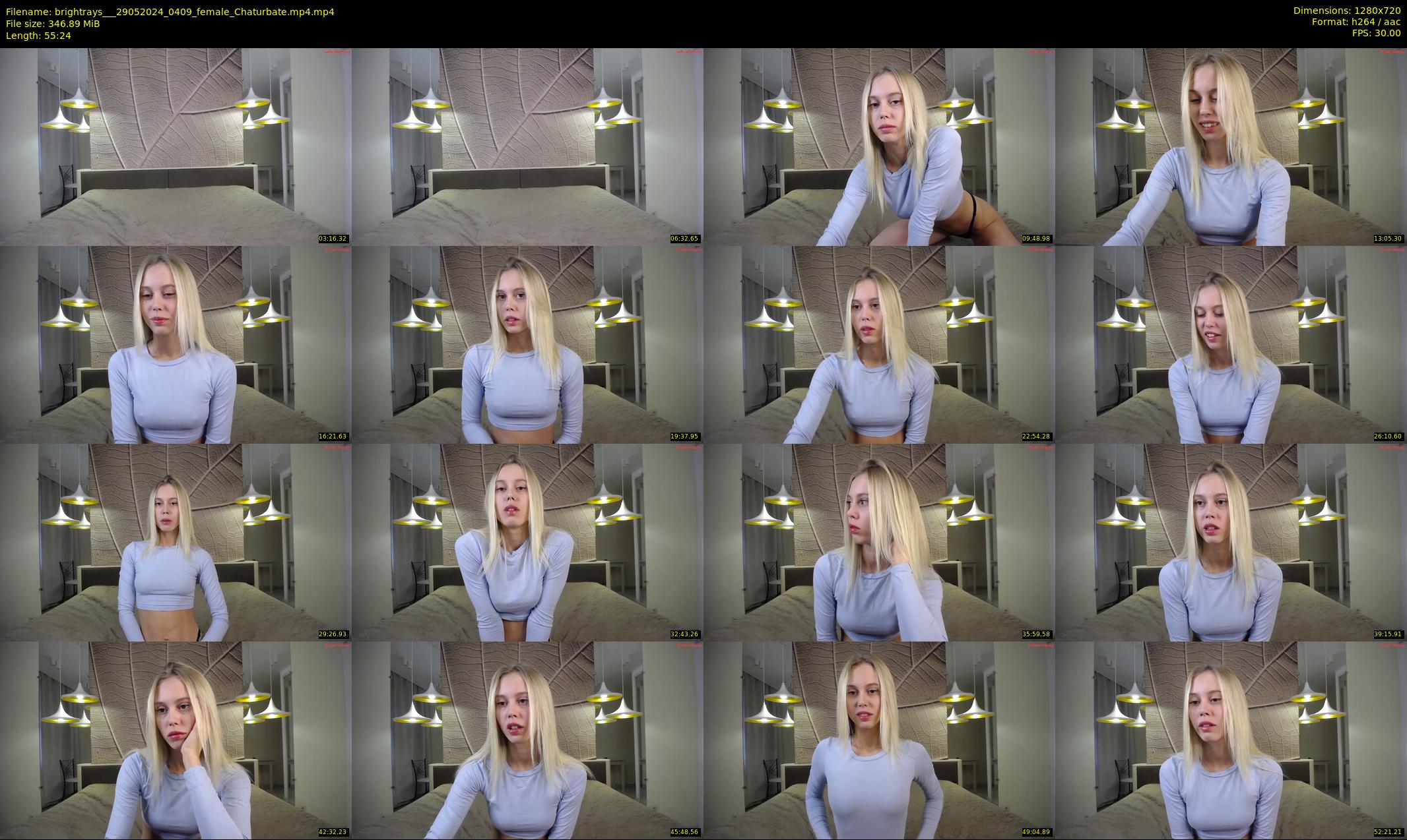brightrays__ — 56 minute Chaturbate female cam show recording, 720p, May 29, 2024