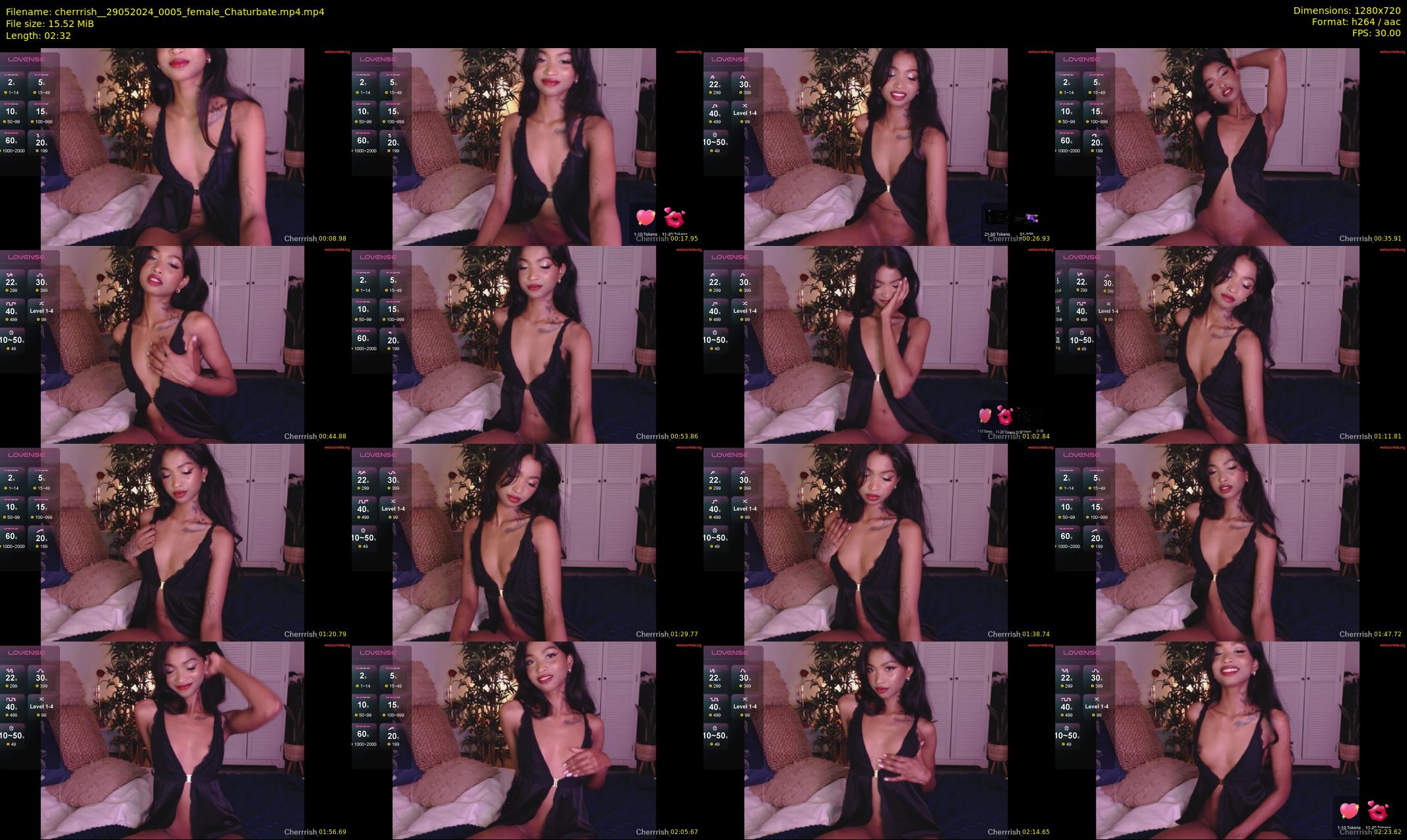 cherrrish_ — 3 minute Chaturbate female cam show recording, 720p, May 29, 2024