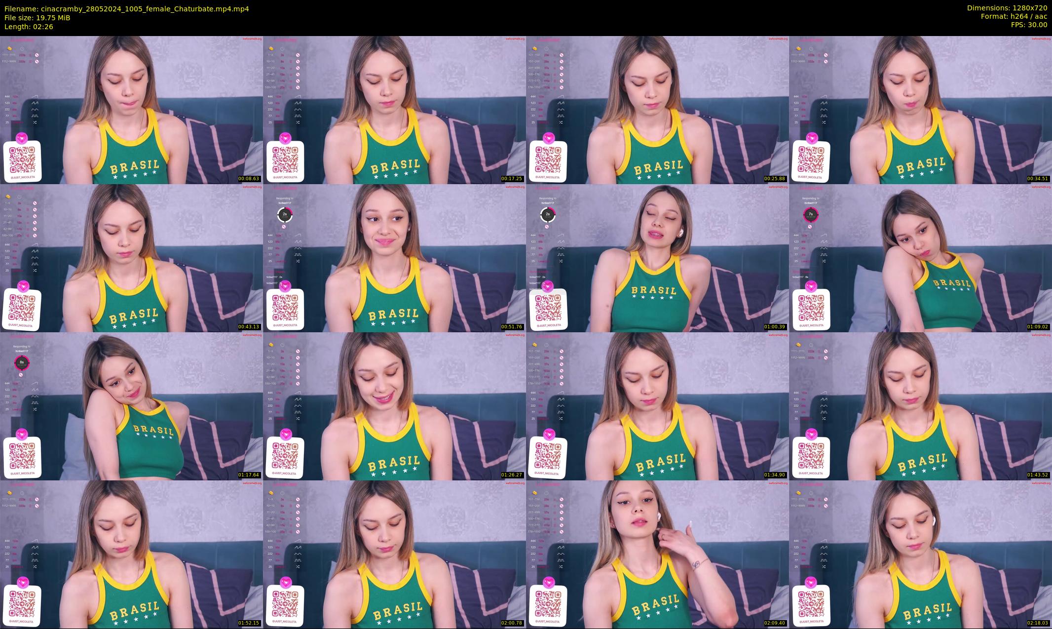 cinacramby — 3 minute Chaturbate female cam show recording, 720p, May 28, 2024