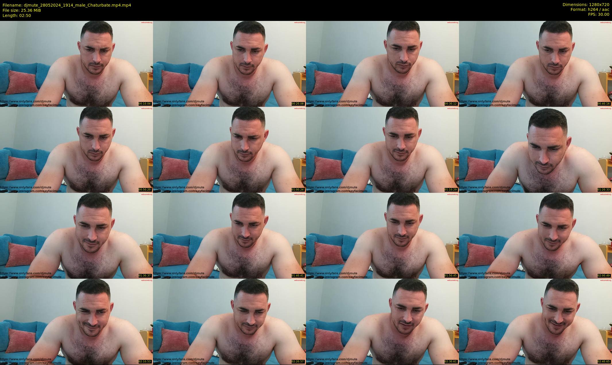djmute — 3 minute Chaturbate male cam show recording, 720p, May 28, 2024