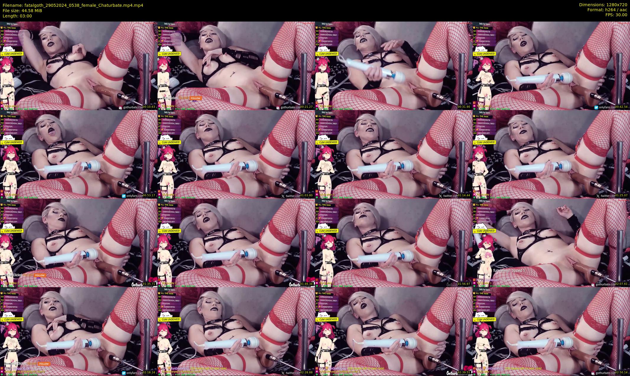 fatalgoth — 3 minute Chaturbate couple cam show recording, 720p, May 29, 2024
