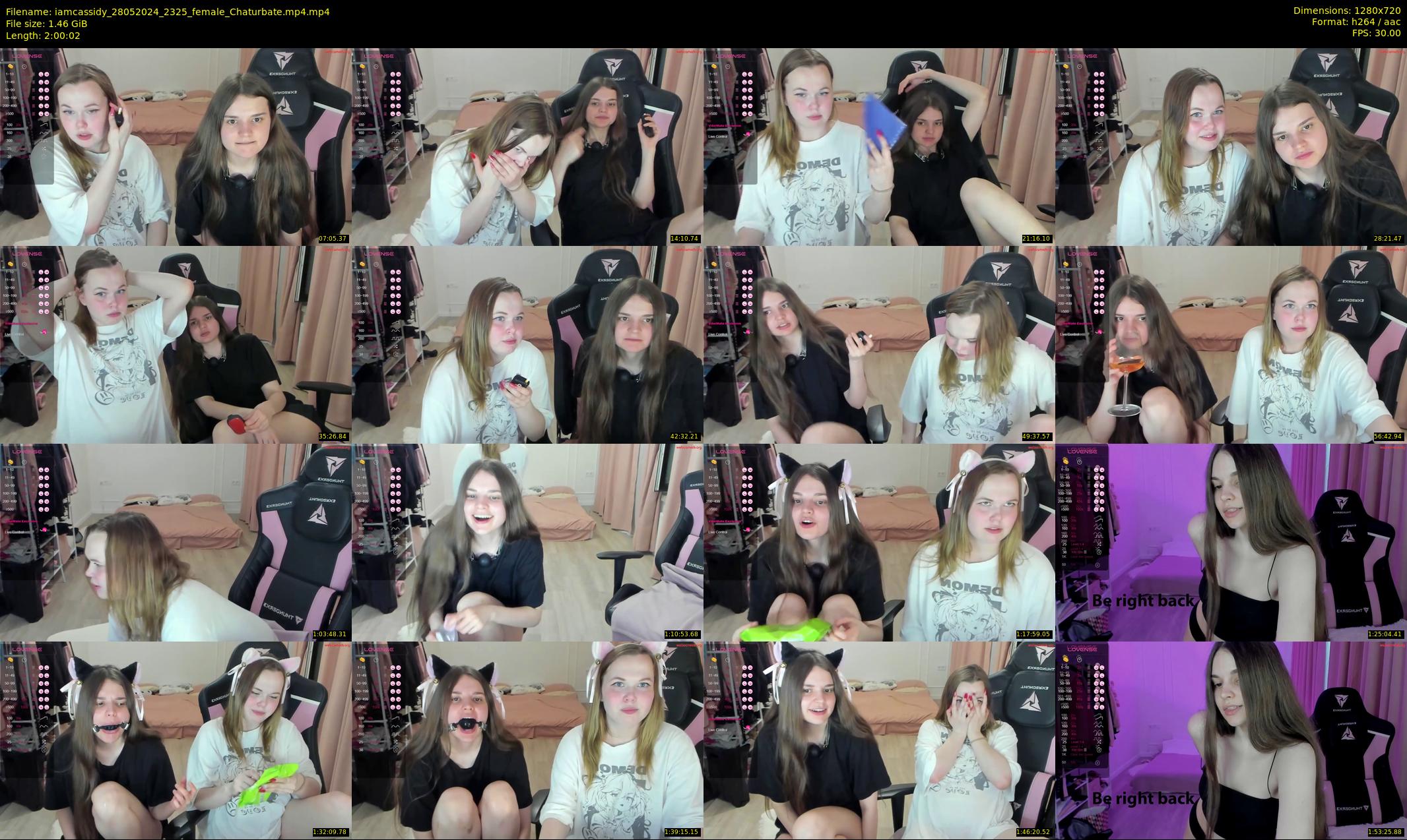 iamcassidy — 121 minute Chaturbate female cam show recording, 720p, May 28, 2024