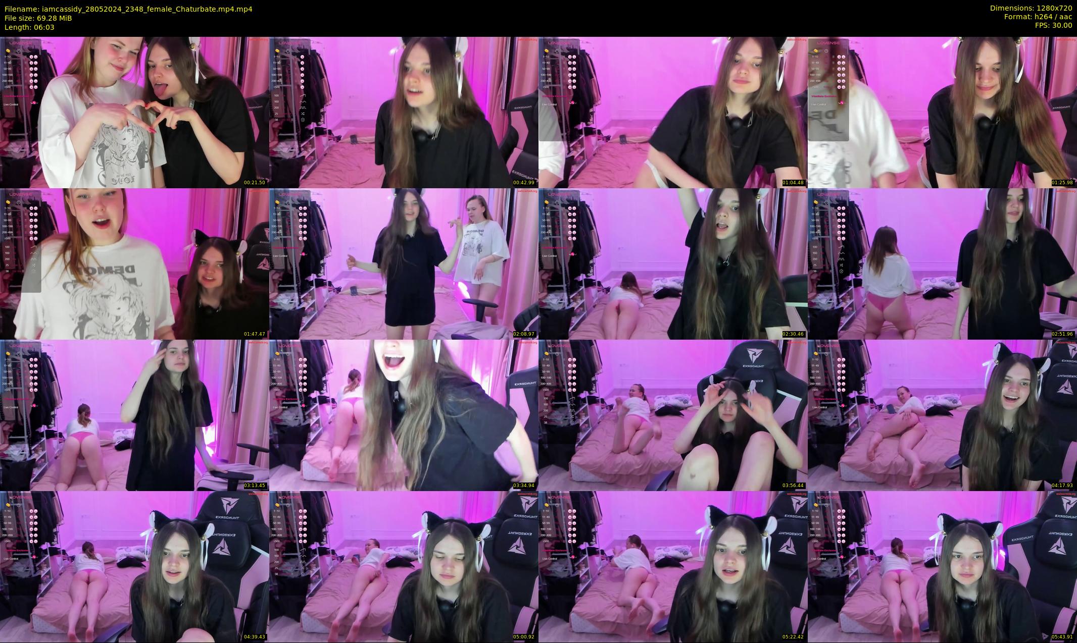 iamcassidy — 7 minute Chaturbate female cam show recording, 720p, May 28, 2024