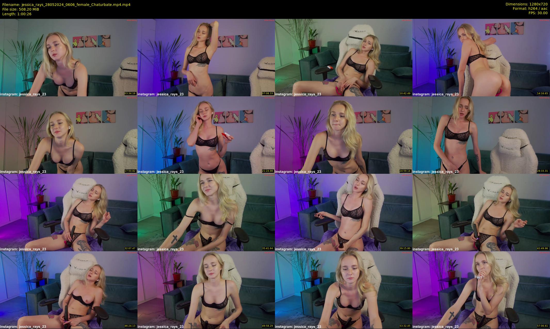 jessica_rays — 61 minute Chaturbate couple cam show recording, 720p, May 28, 2024