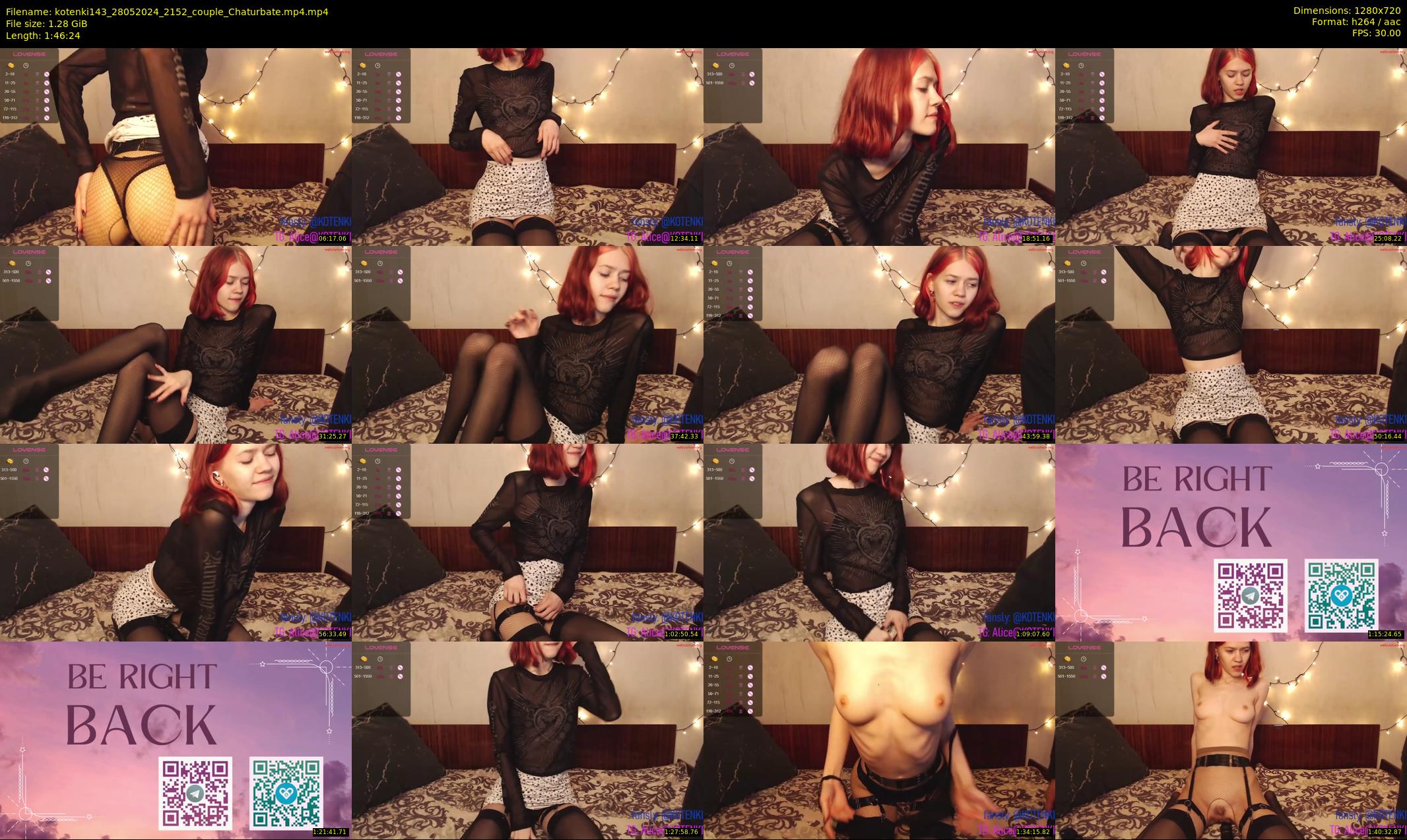 kotenki143 — 107 minute Chaturbate couple cam show recording, 720p, May 28, 2024