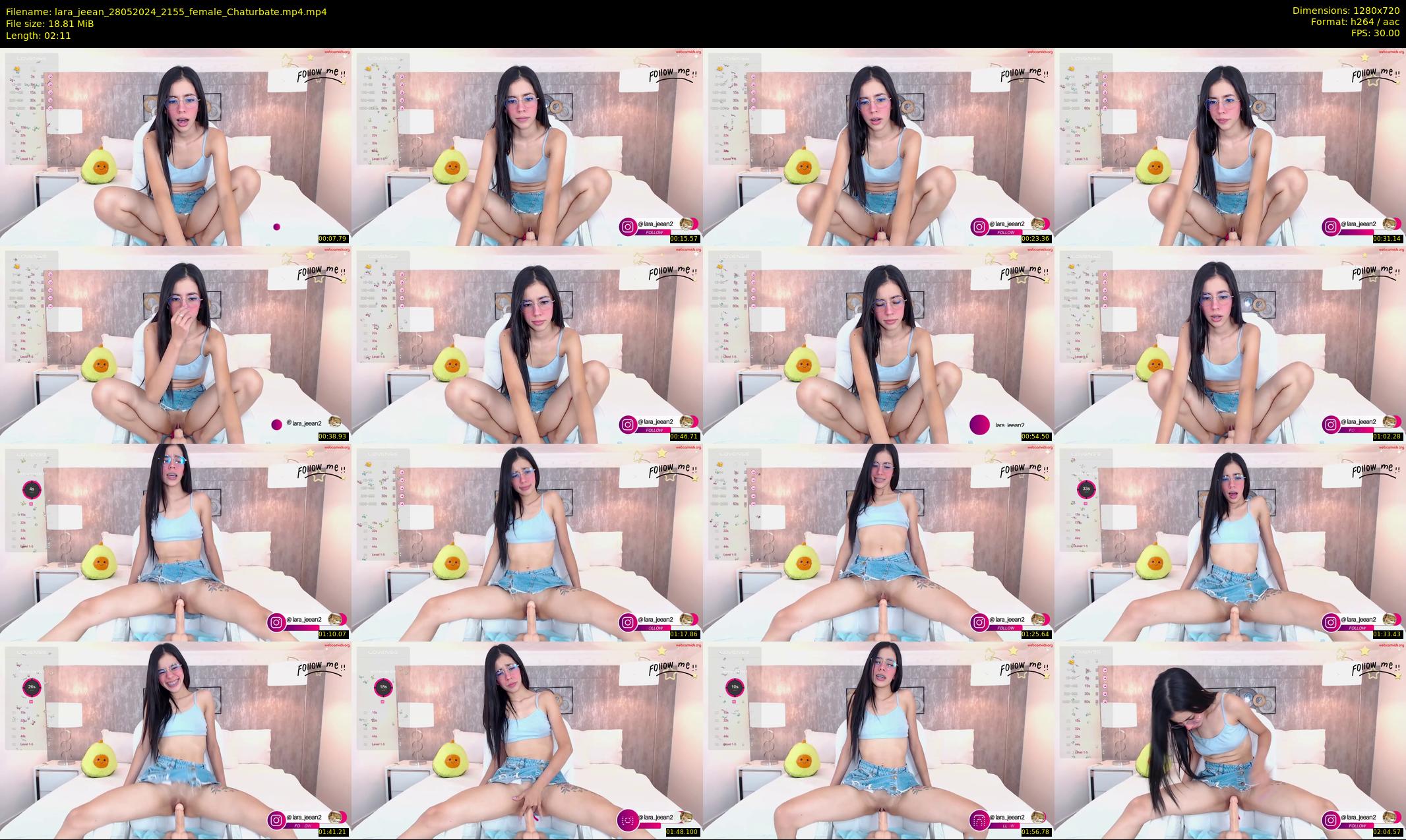 lara_jeean — 3 minute Chaturbate female cam show recording, 720p, May 28, 2024