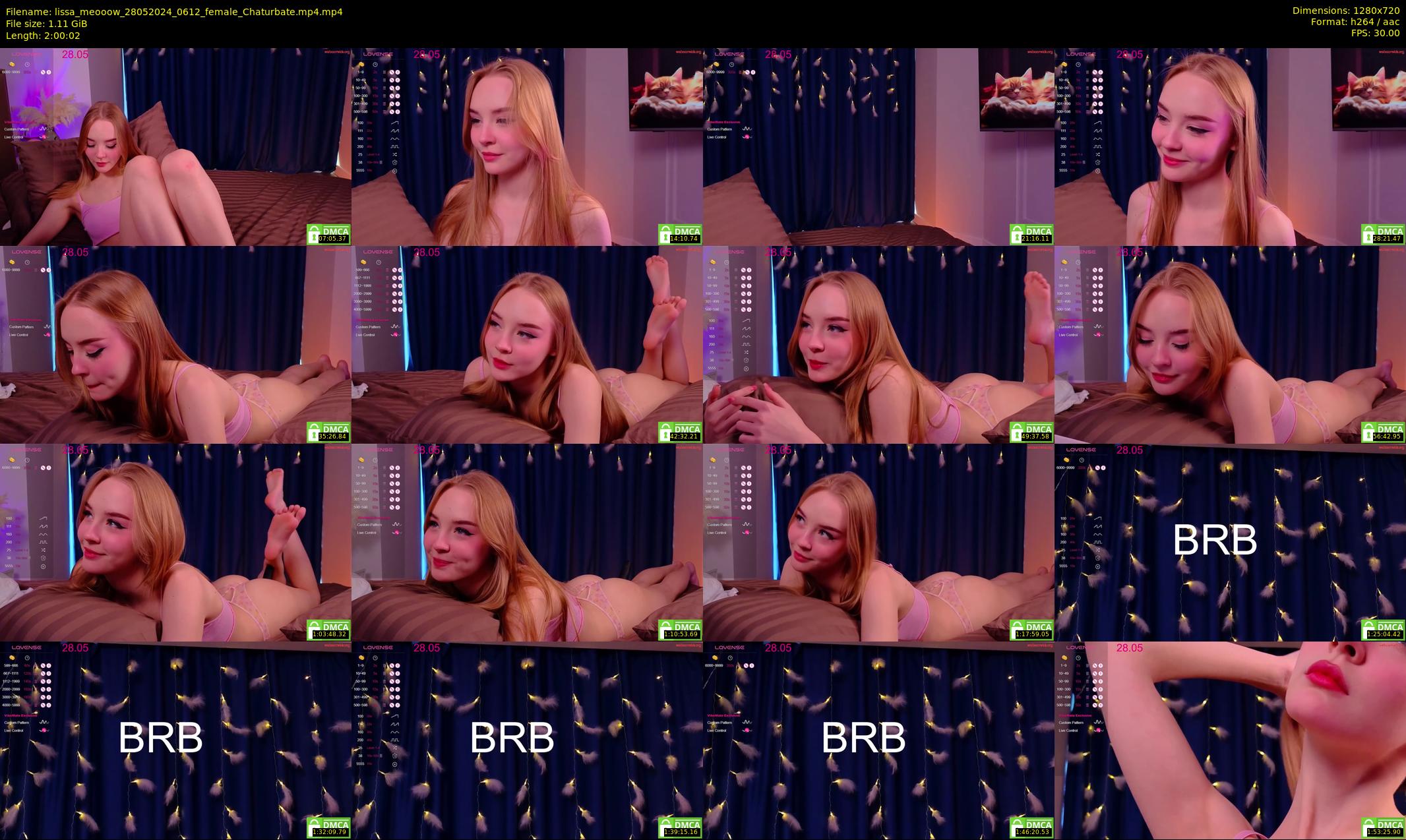 lissa_meooow — 121 minute Chaturbate female cam show recording, 720p, May 28, 2024