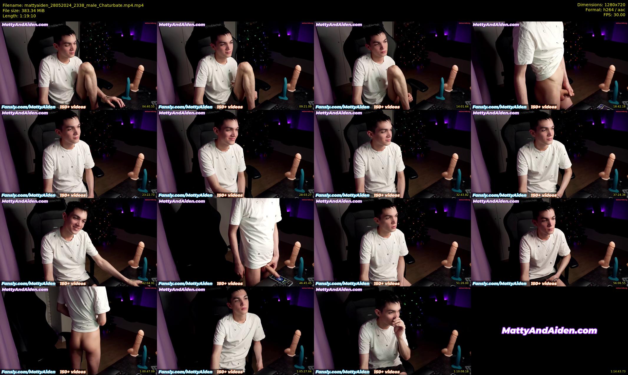 mattyaiden — 80 minute Chaturbate male cam show recording, 720p, May 28, 2024