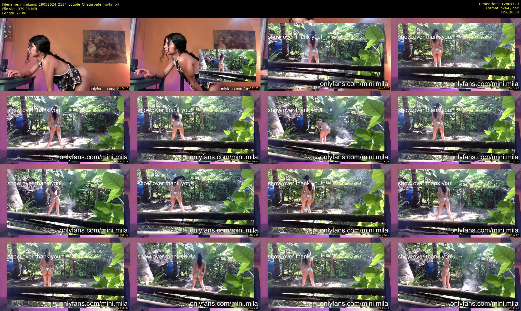 minikunis — 28 minute Chaturbate couple cam show recording, 720p, May 28, 2024