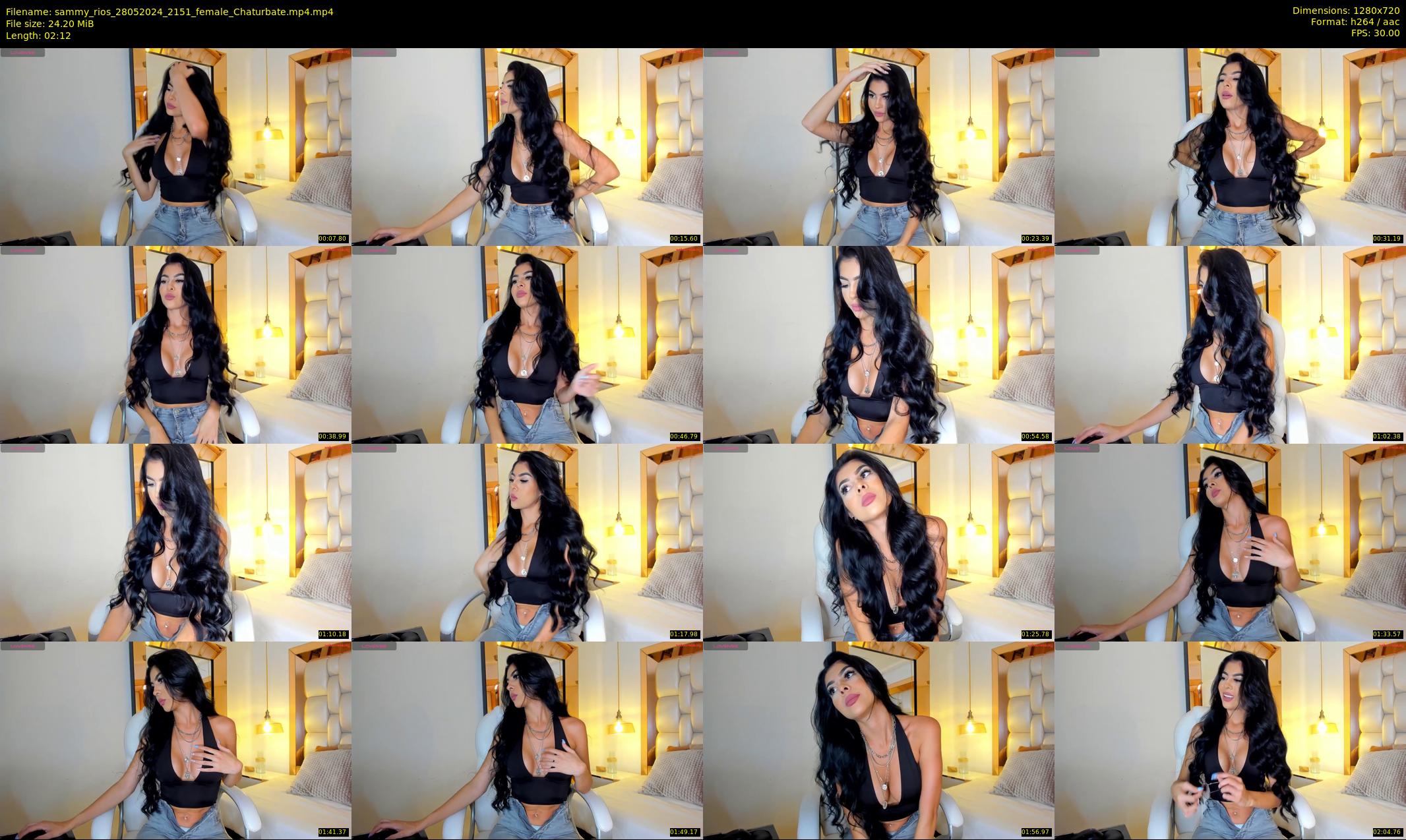 sammy_rios — 3 minute Chaturbate female cam show recording, 720p, May 28, 2024