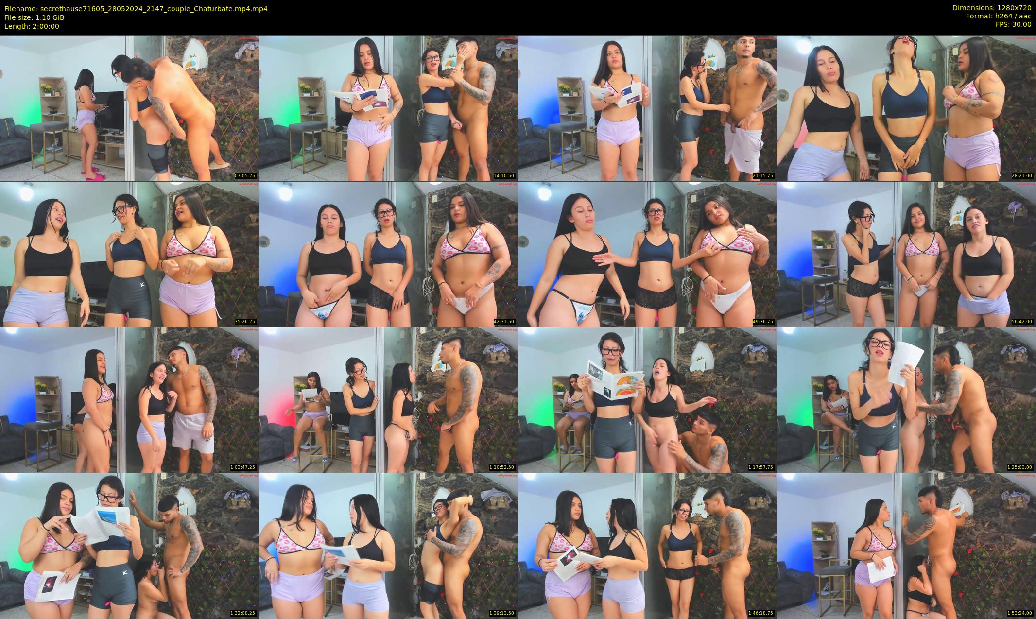 secrethause71605 — 120 minute Chaturbate couple cam show recording, 720p, May 28, 2024