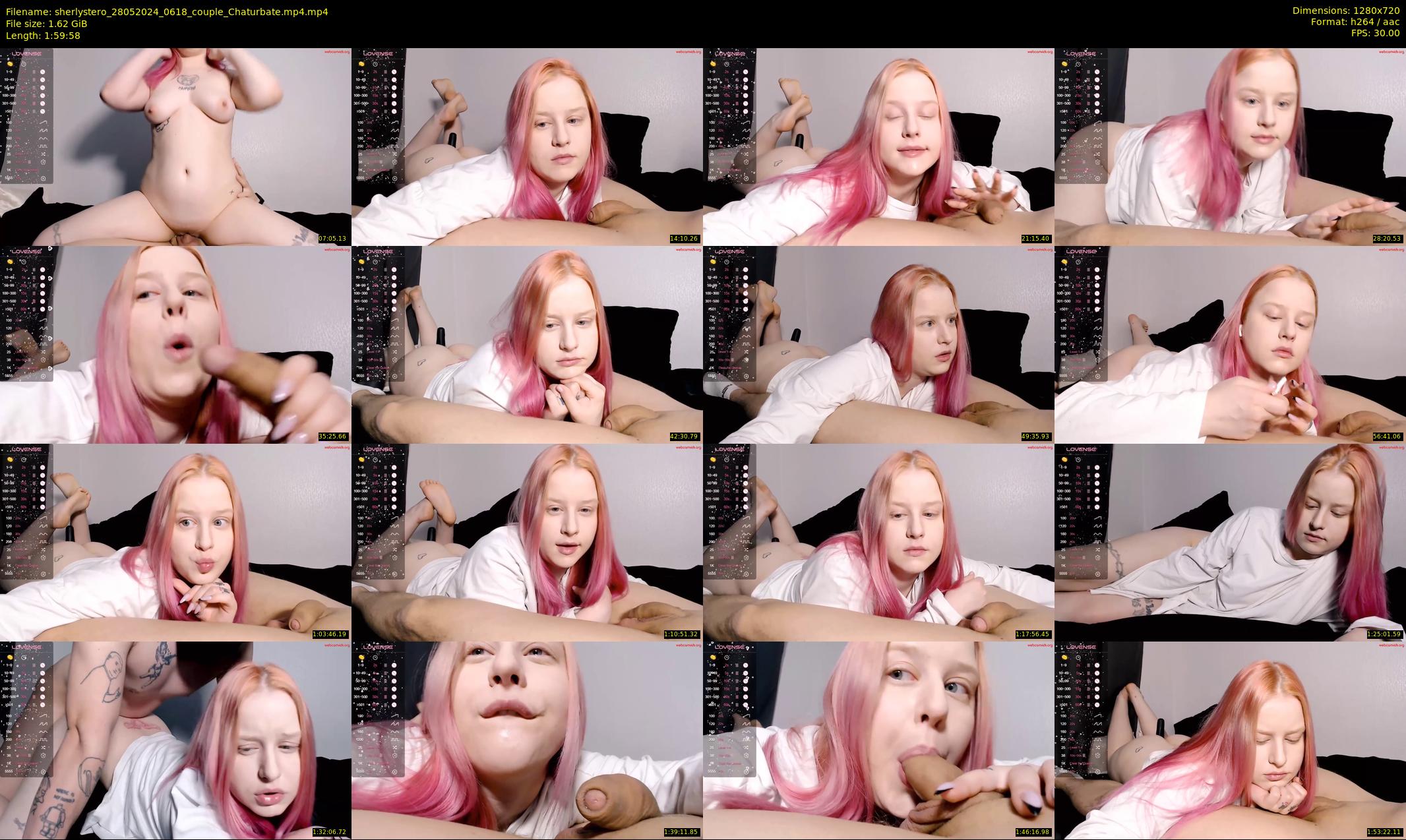 sherlystero — 120 minute Chaturbate couple cam show recording, 720p, May 28, 2024