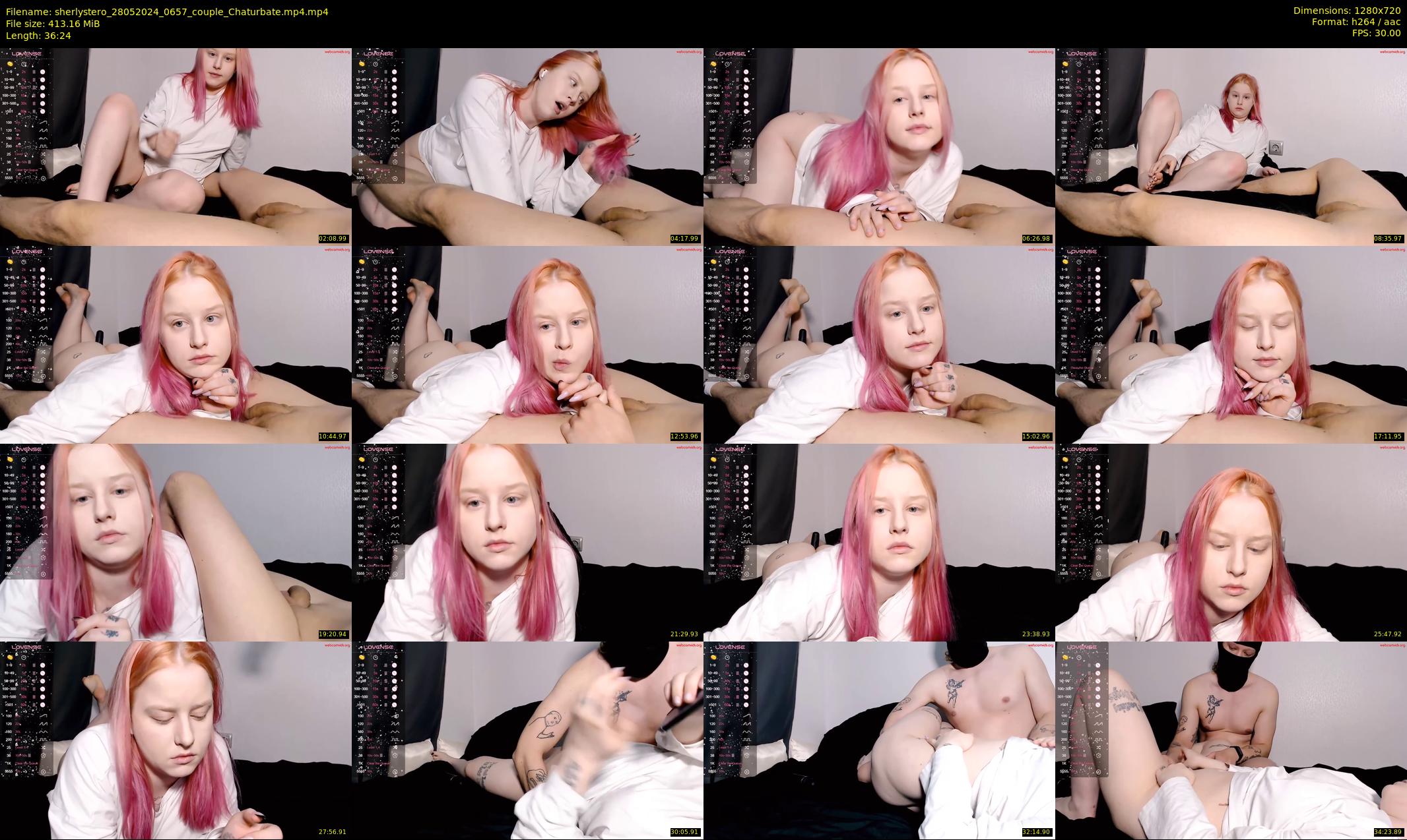 sherlystero — 37 minute Chaturbate couple cam show recording, 720p, May 28, 2024