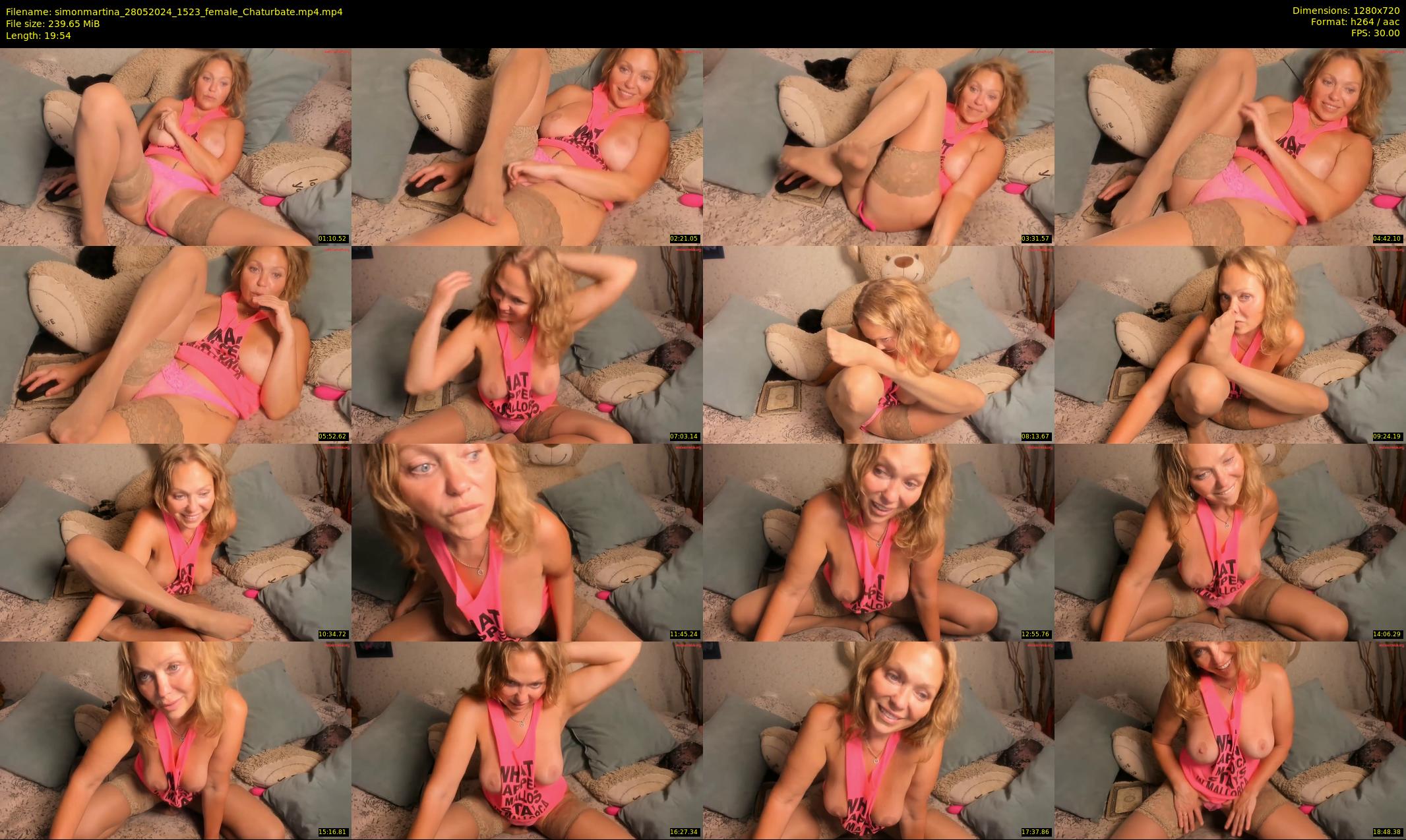 simonmartina — 20 minute Chaturbate female cam show recording, 720p, May 28, 2024