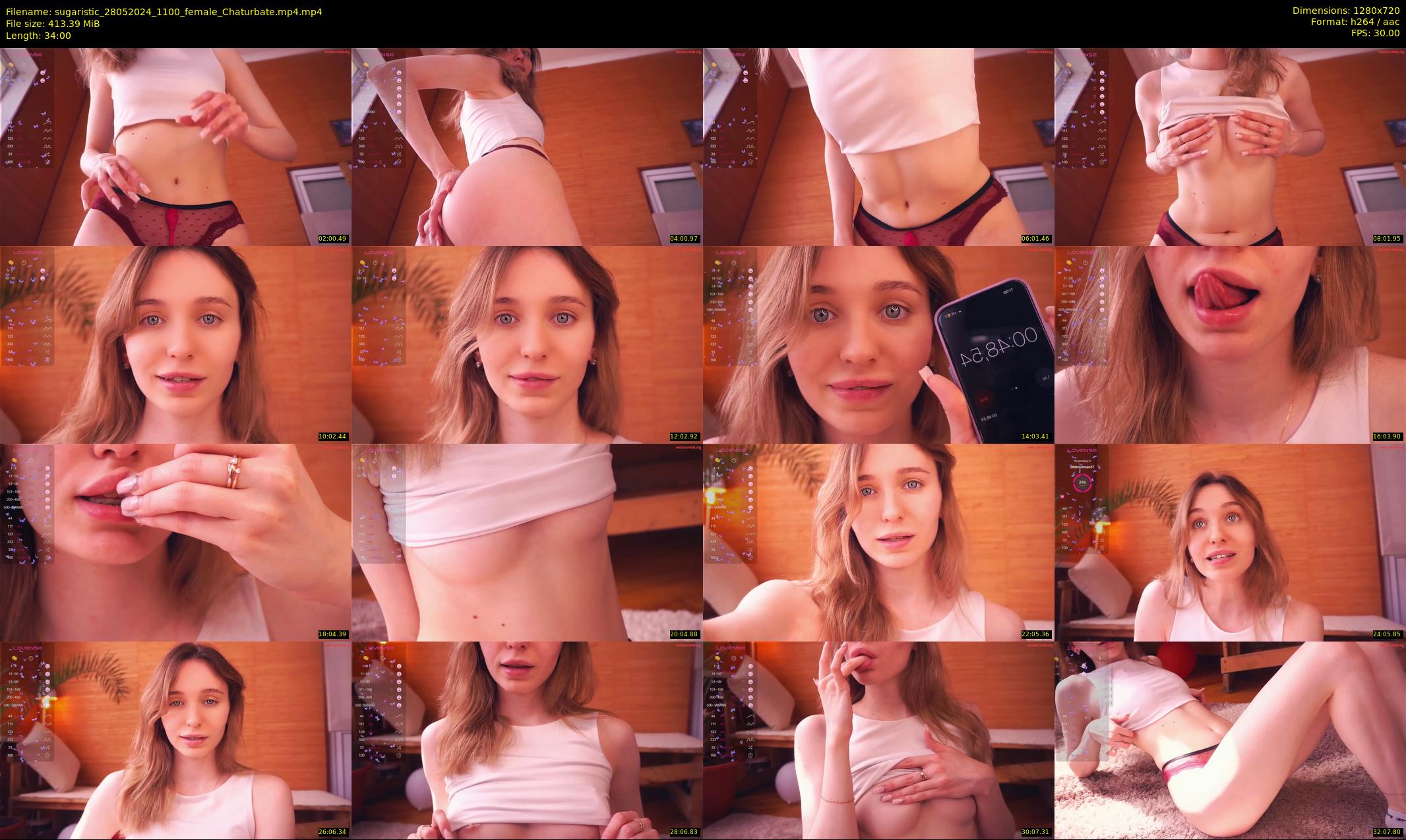 sugaristic — 34 minute Chaturbate female cam show recording, 720p, May 28, 2024