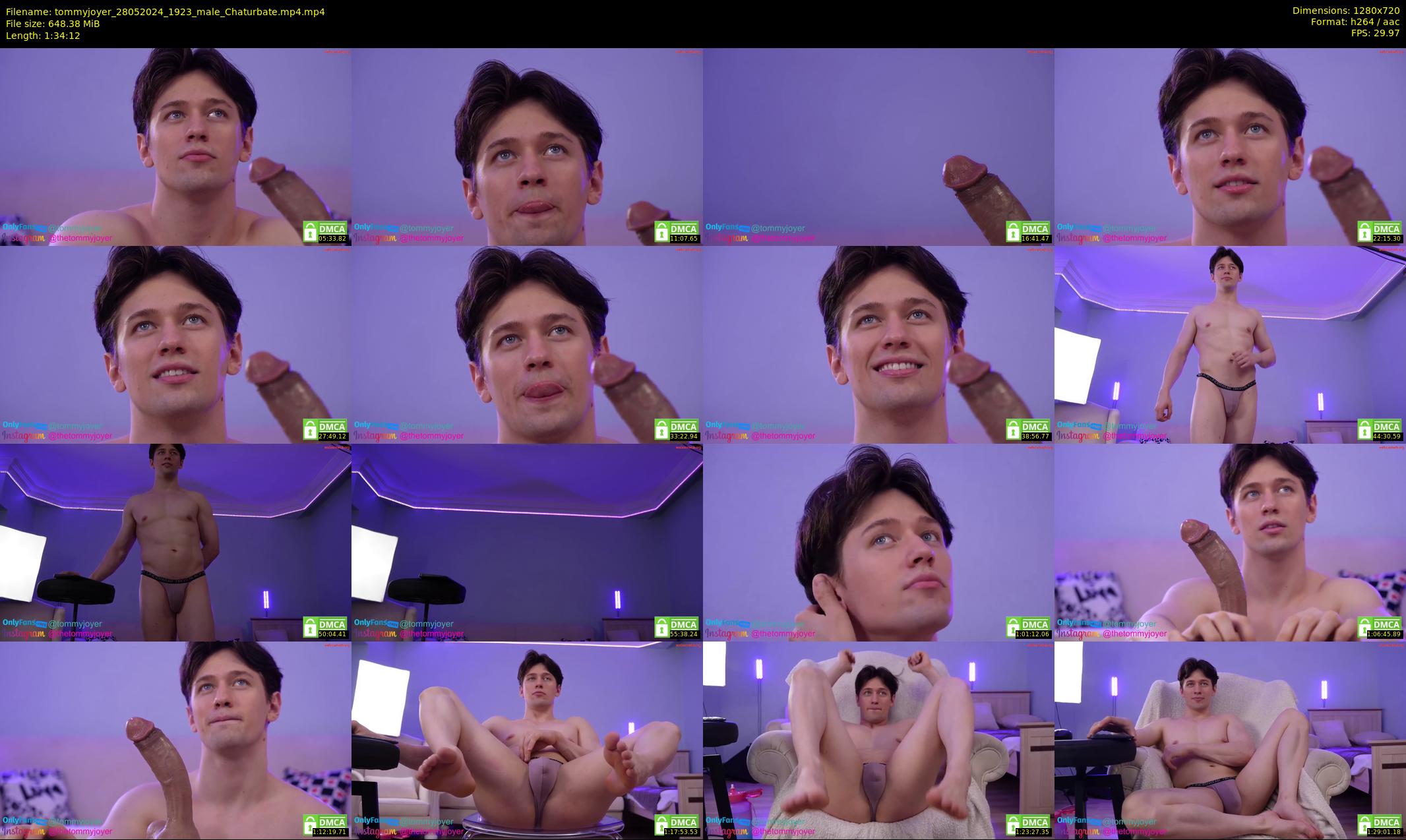 tommyjoyer — 95 minute Chaturbate male cam show recording, 720p, May 28, 2024