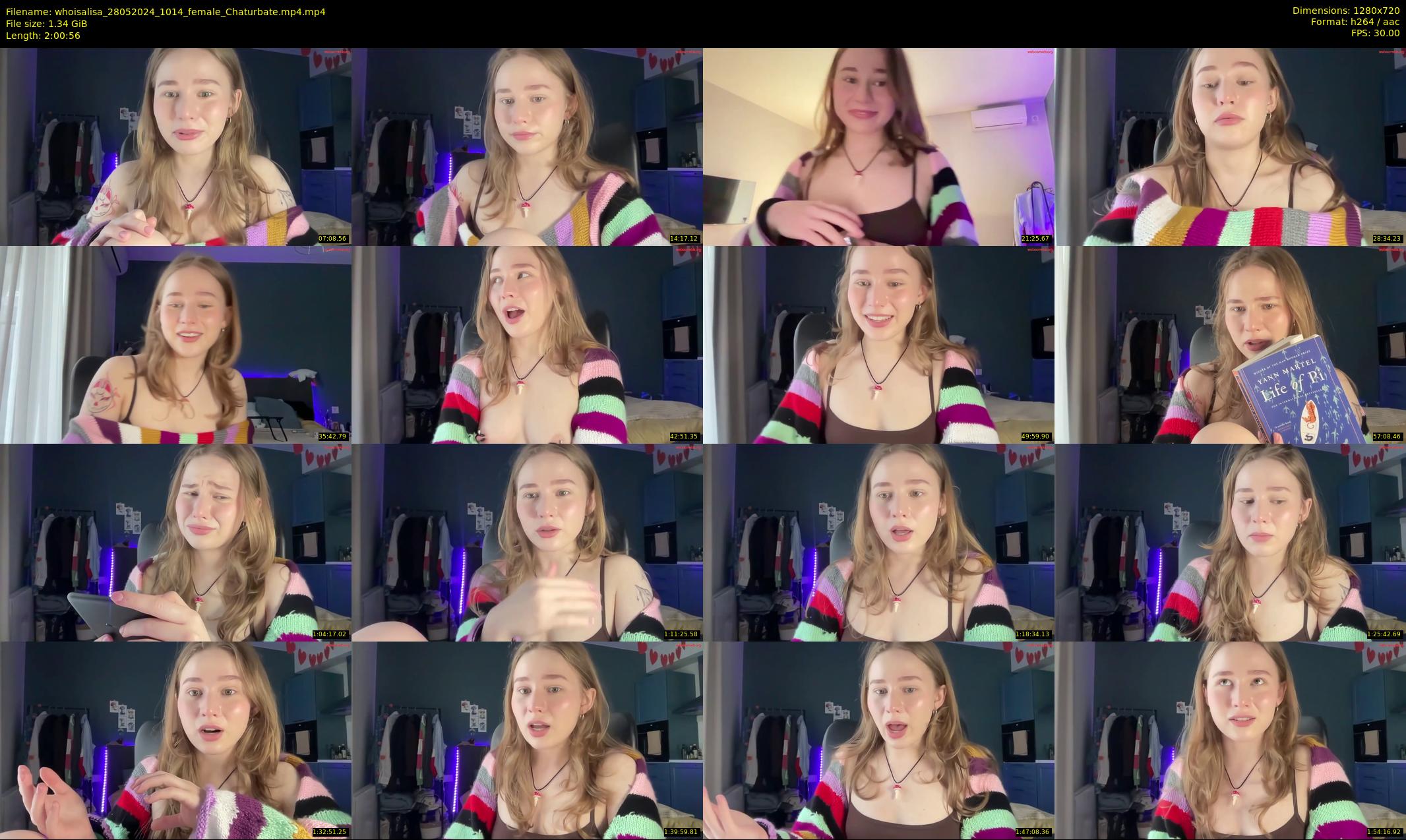 whoisalisa — 121 minute Chaturbate female cam show recording, 720p, May 28, 2024