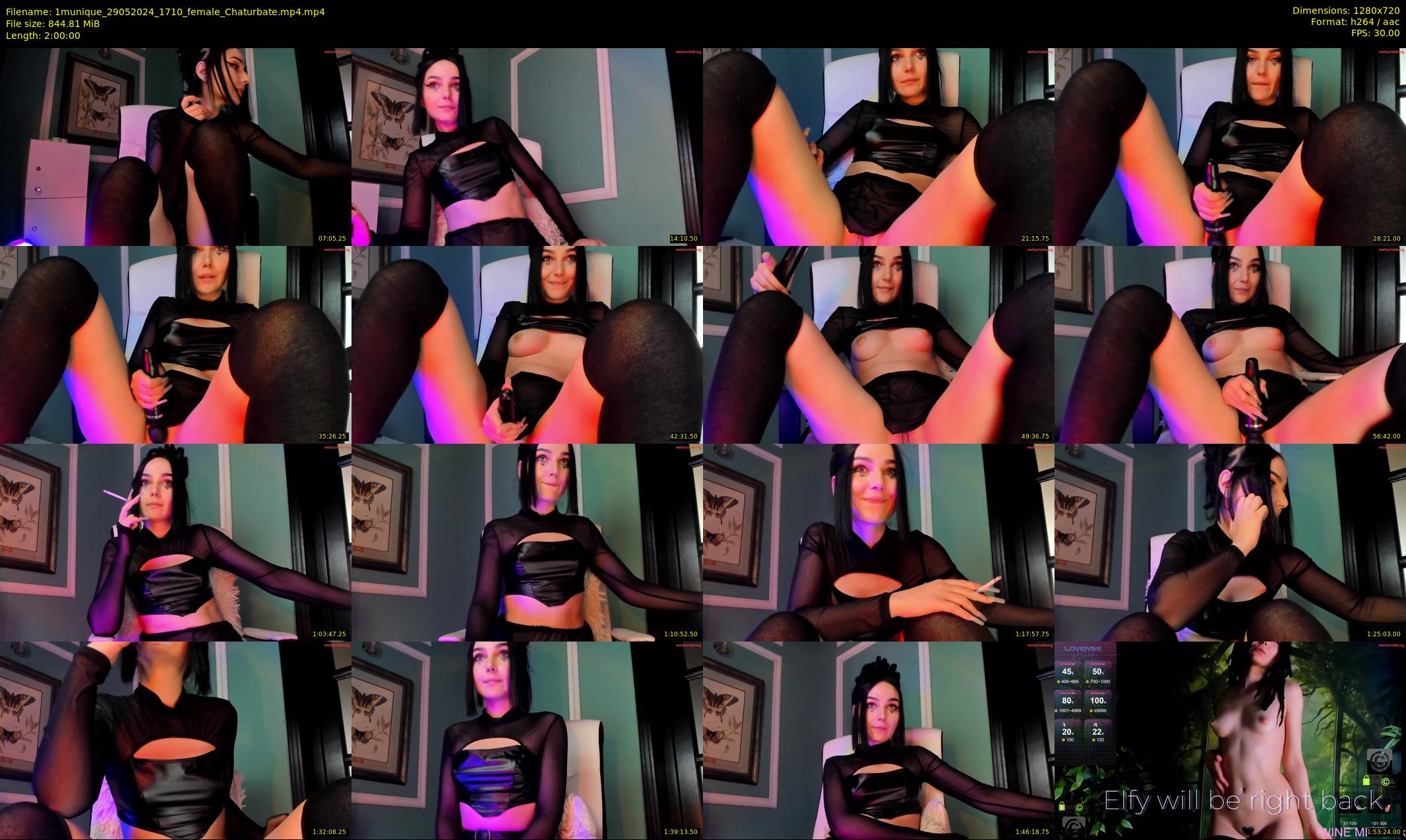 1munique — 120 minute Chaturbate female cam show recording, 720p, May 29, 2024