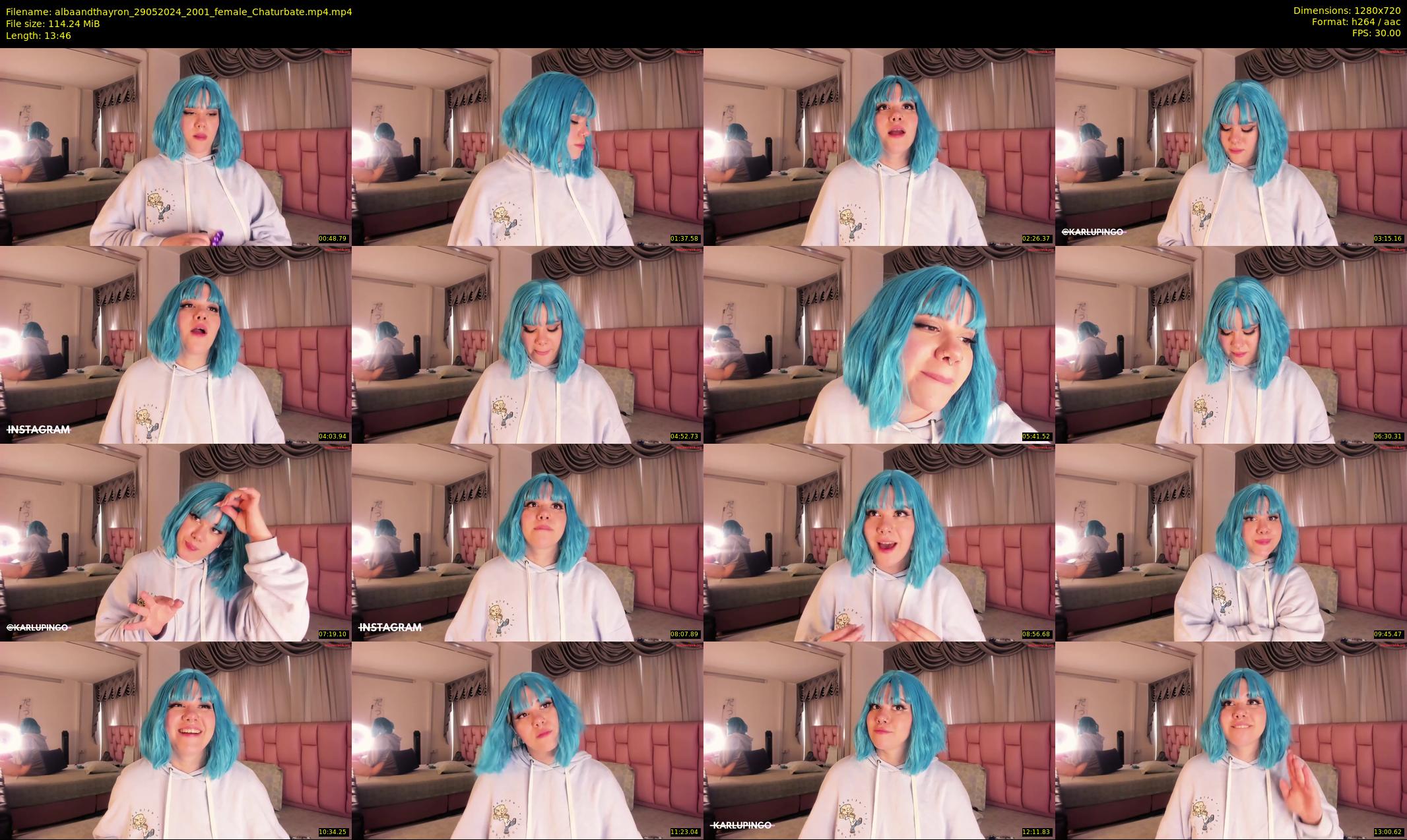 albaandthayron — 14 minute Chaturbate couple cam show recording, 720p, May 29, 2024
