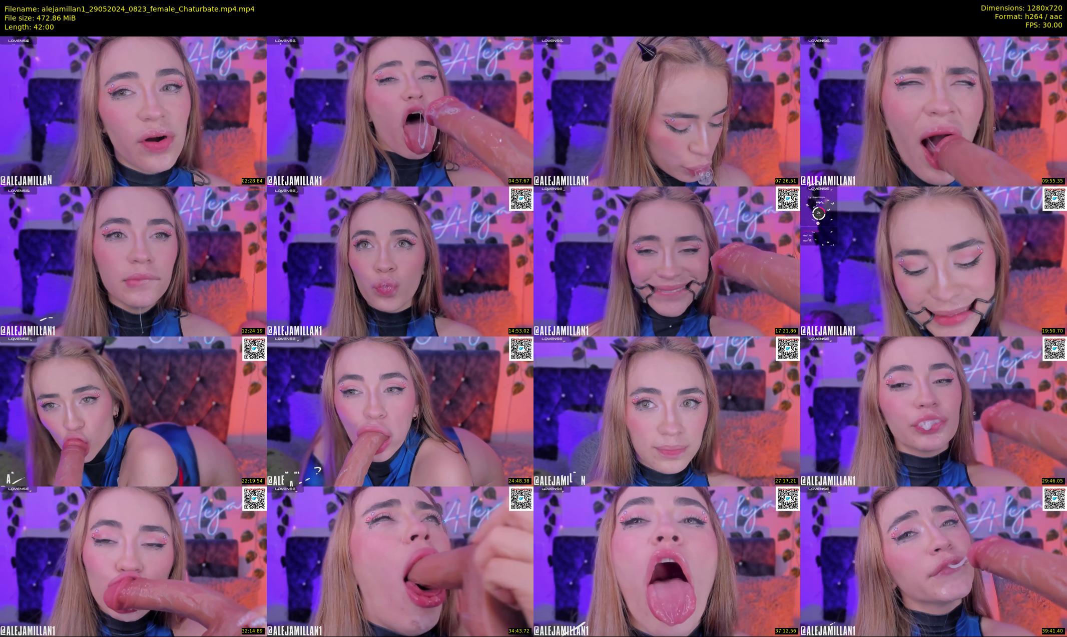 alejamillan1 — 42 minute Chaturbate female cam show recording, 720p, May 29, 2024