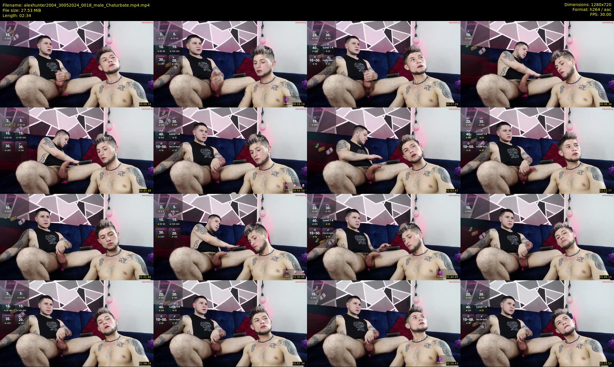 alexhunter2004 — 3 minute Chaturbate male cam show recording, 720p, May 30, 2024