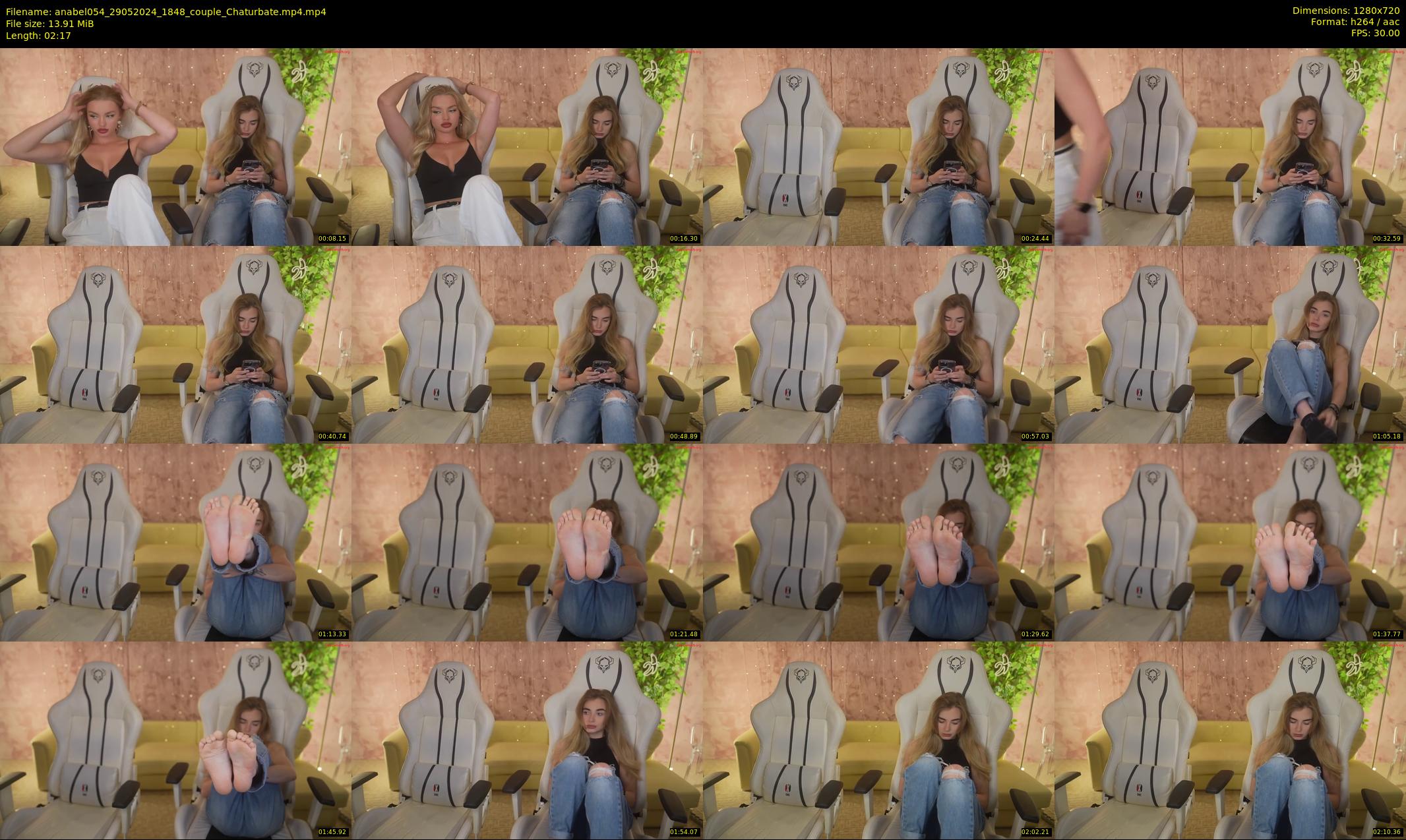 anabel054 — 3 minute Chaturbate female cam show recording, 720p, May 29, 2024