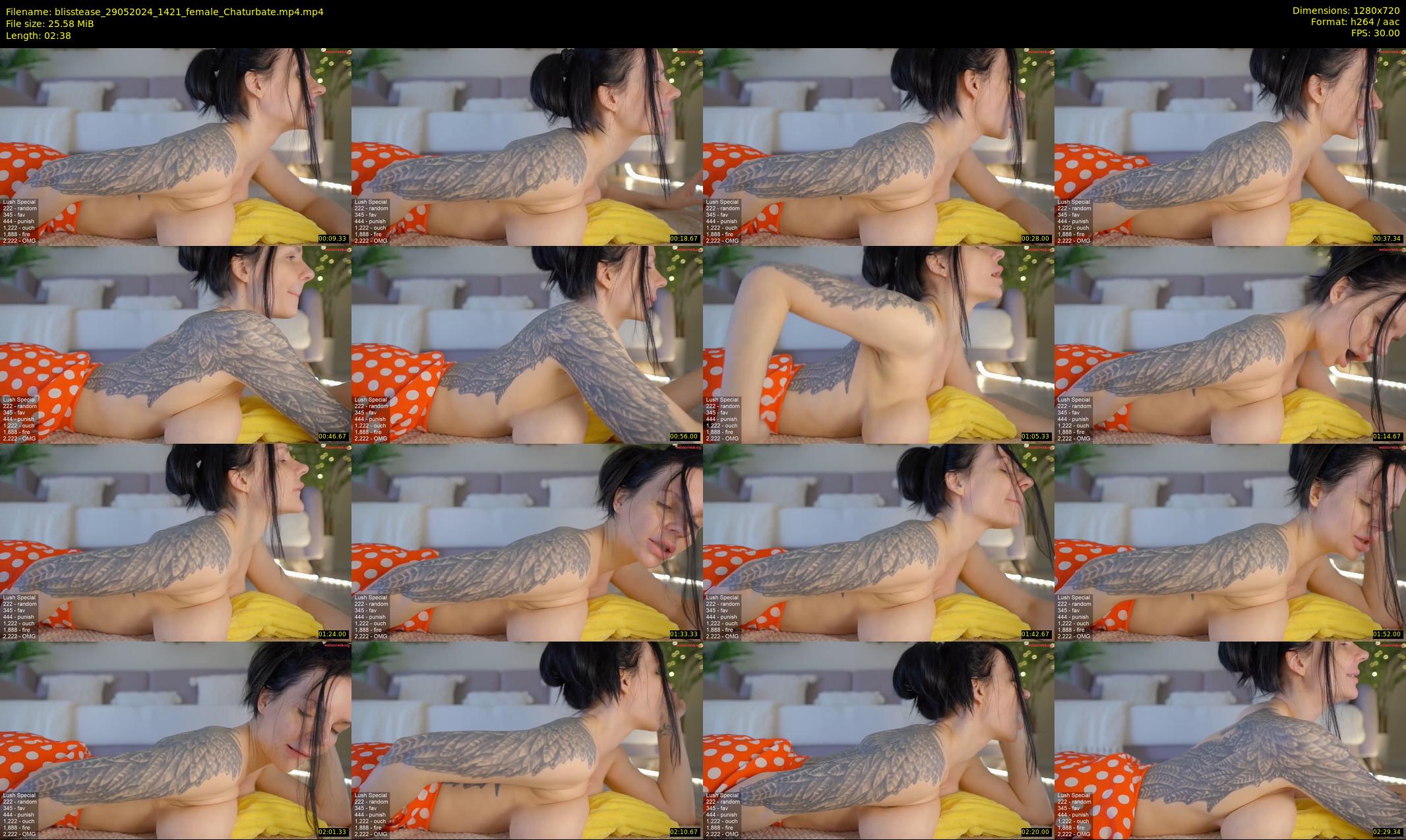 blisstease — 3 minute Chaturbate female cam show recording, 720p, May 29, 2024