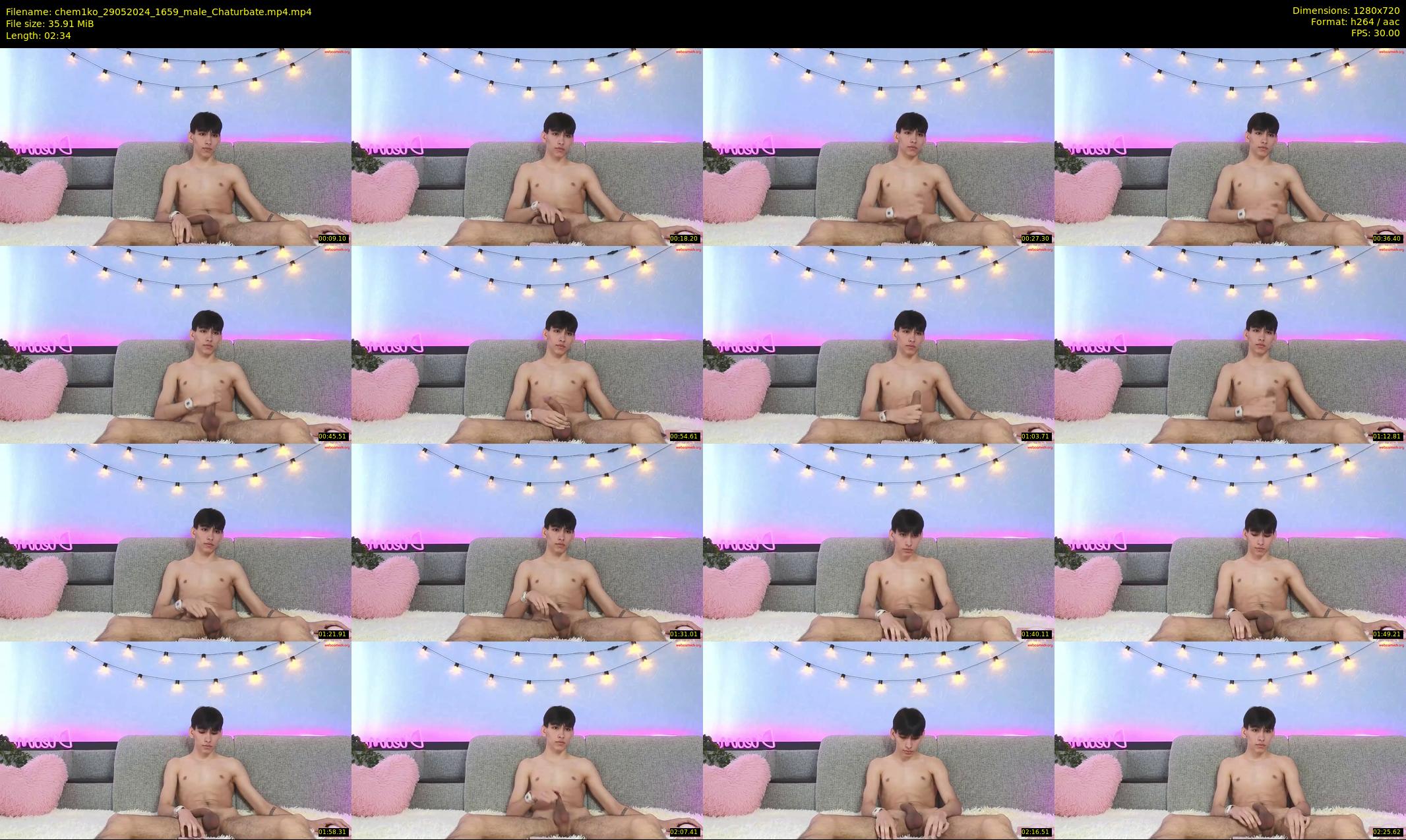 chem1ko — 3 minute Chaturbate male cam show recording, 720p, May 29, 2024