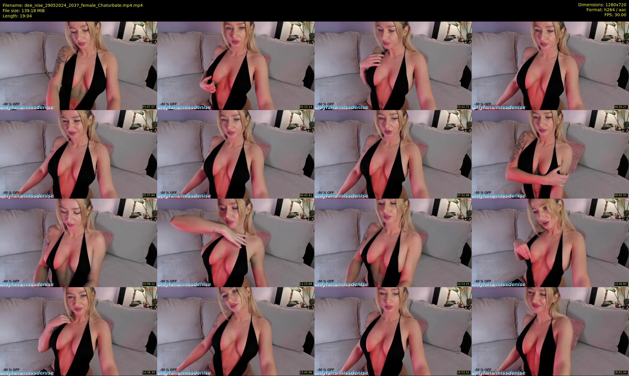 dee_nise — 20 minute Chaturbate female cam show recording, 720p, May 29, 2024