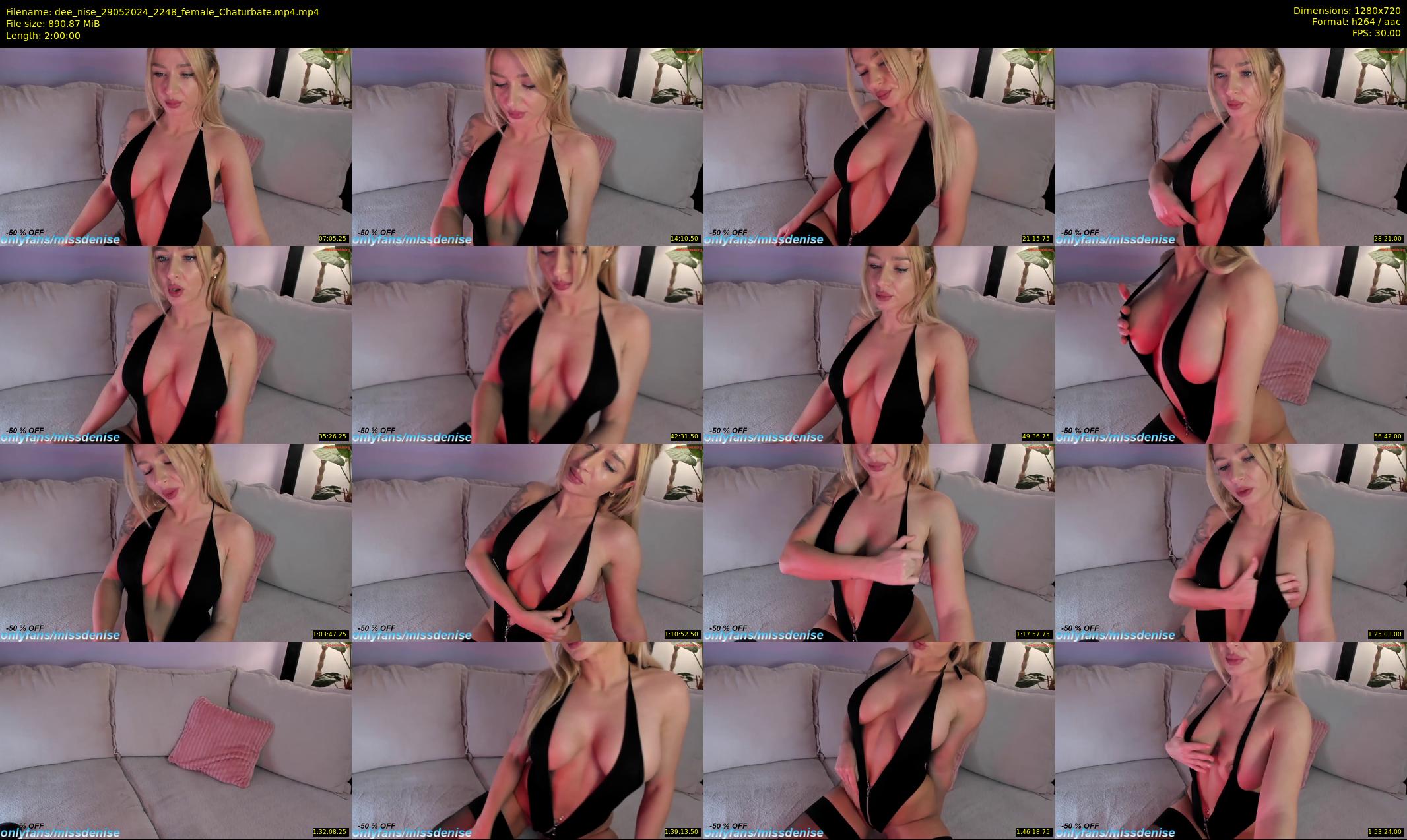 dee_nise — 120 minute Chaturbate female cam show recording, 720p, May 29, 2024