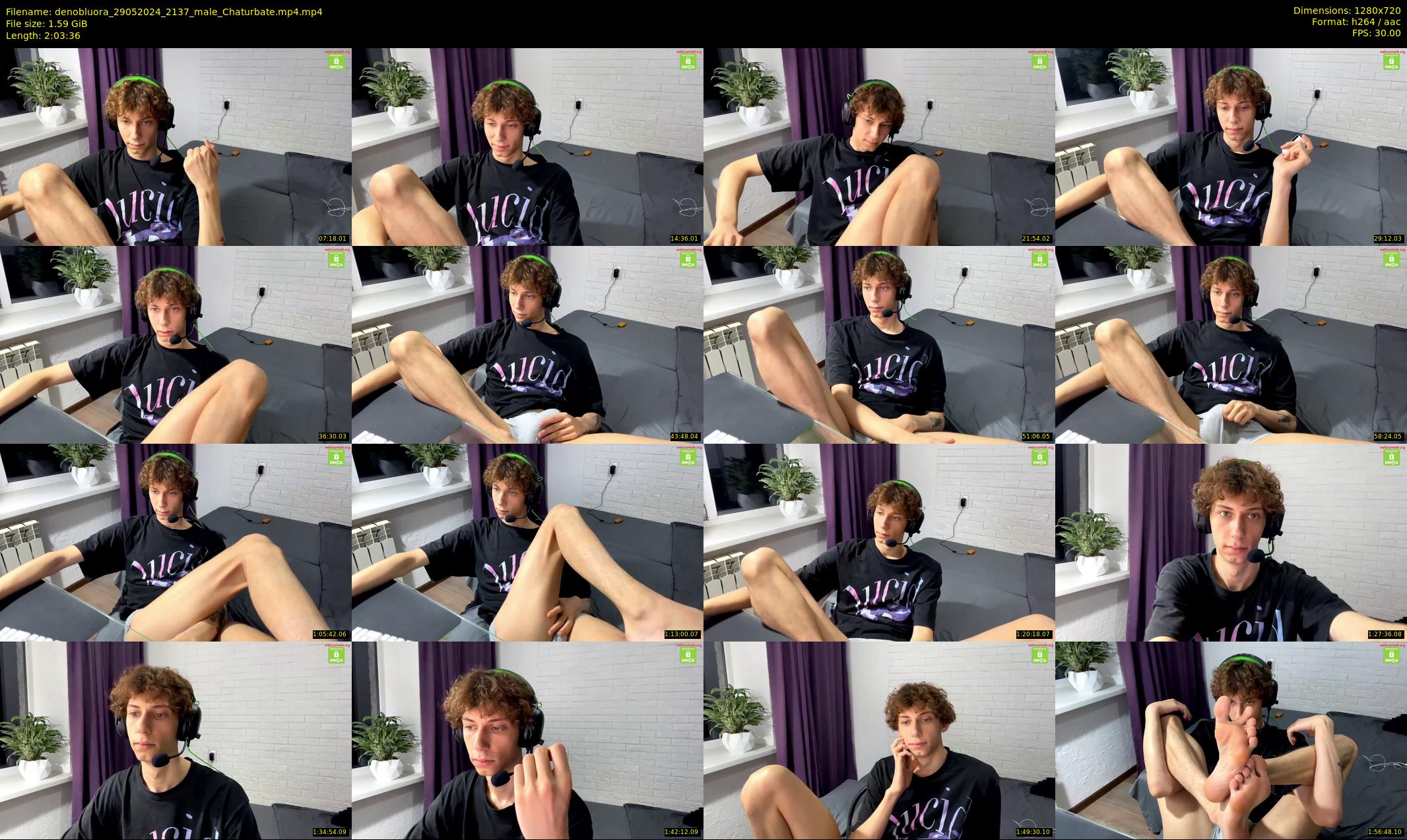 denobluora — 124 minute Chaturbate male cam show recording, 720p, May 29, 2024