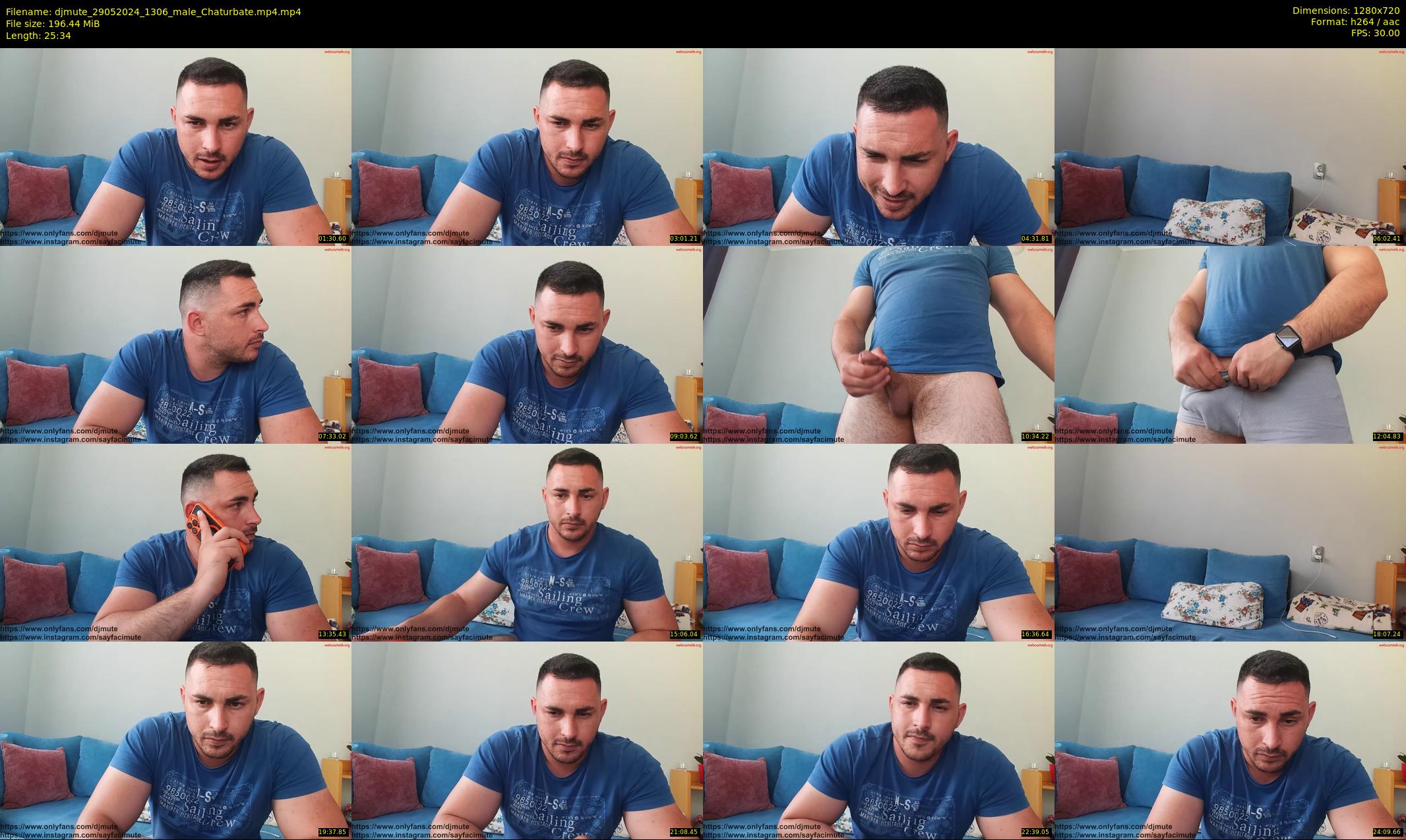 djmute — 26 minute Chaturbate male cam show recording, 720p, May 29, 2024