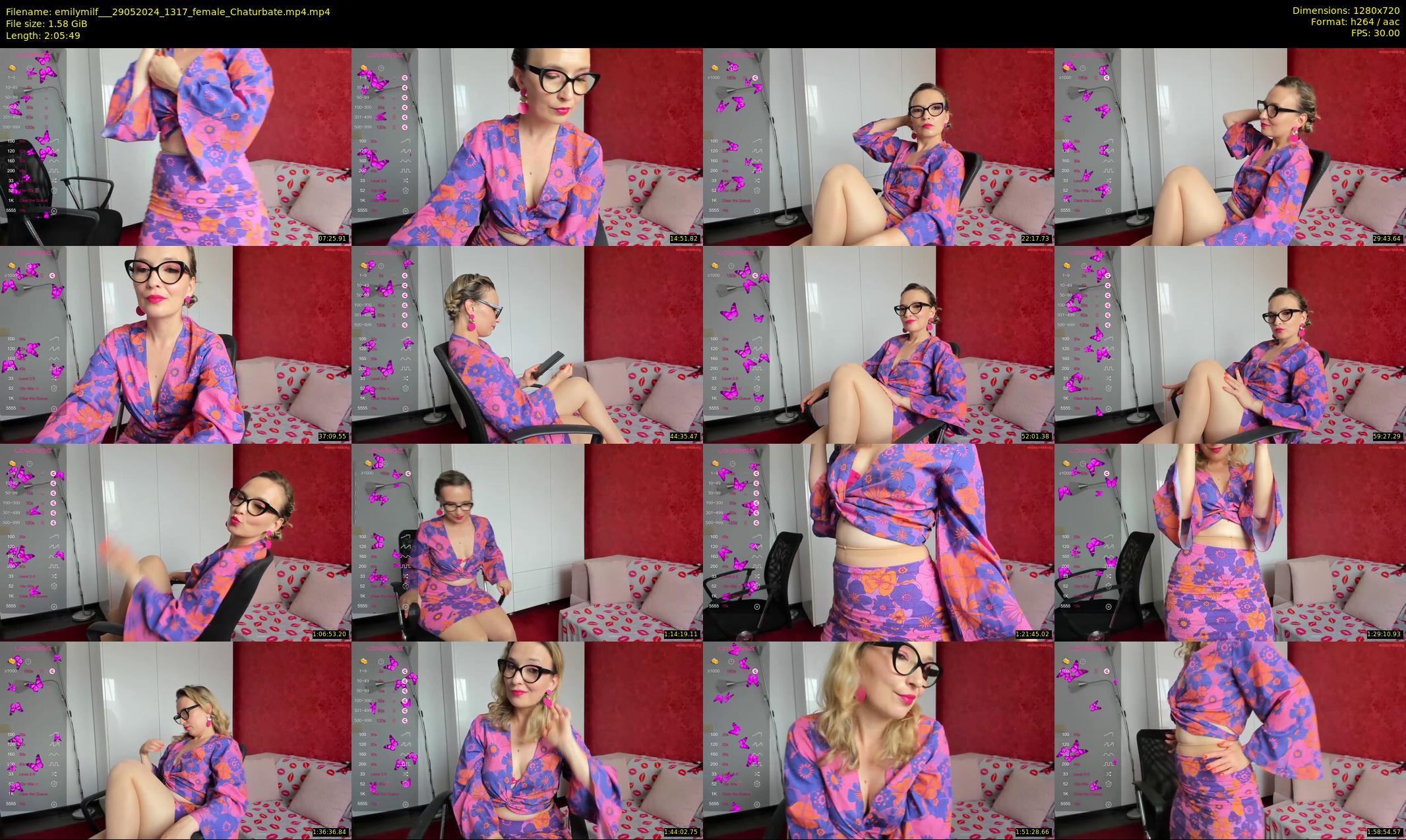 emilymilf__ — 126 minute Chaturbate female cam show recording, 720p, May 29, 2024