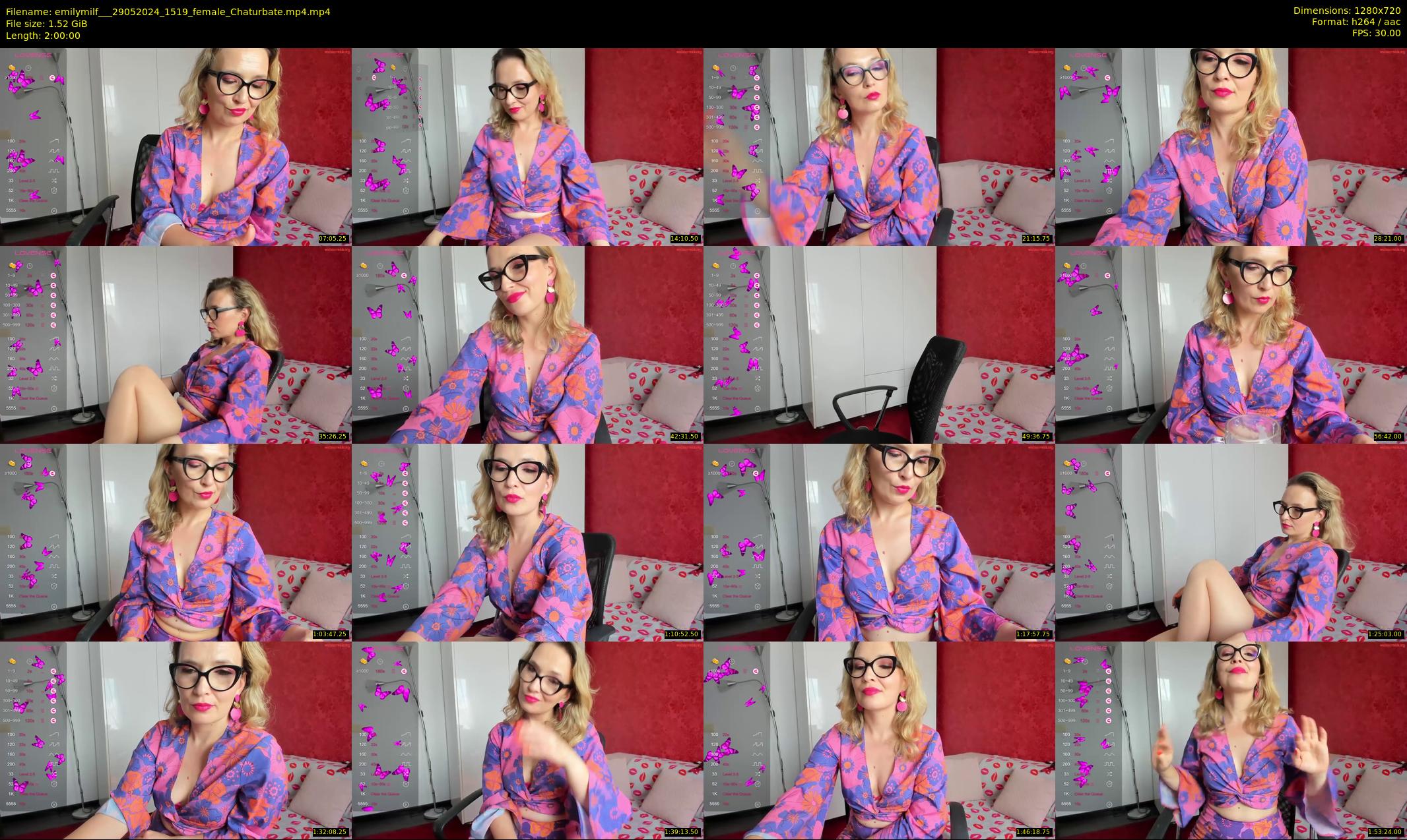 emilymilf__ — 120 minute Chaturbate female cam show recording, 720p, May 29, 2024