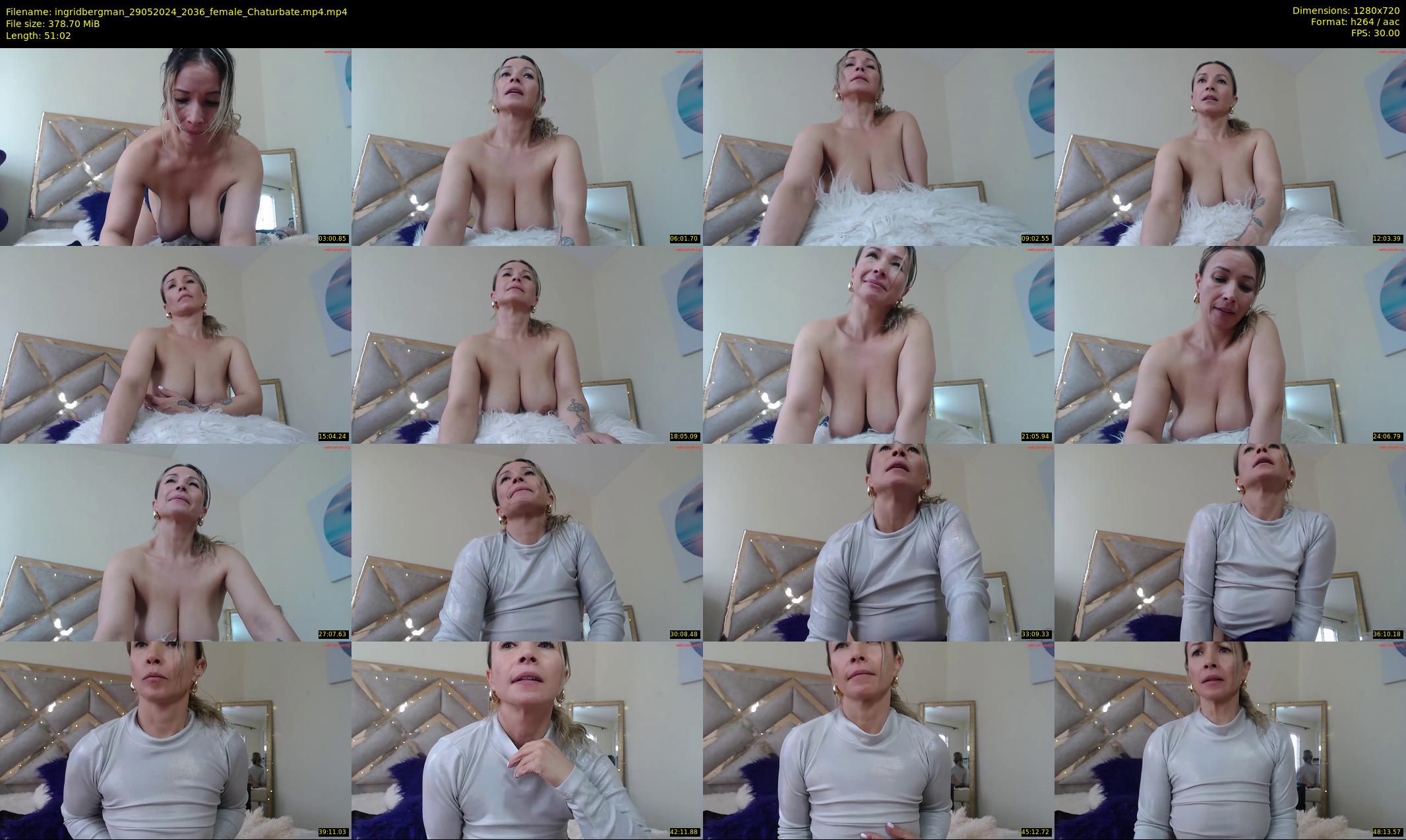 ingridbergman — 52 minute Chaturbate female cam show recording, 720p, May 29, 2024