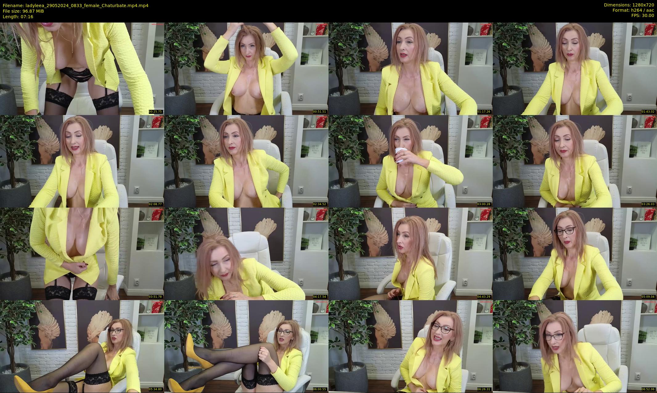 ladyleea — 8 minute Chaturbate female cam show recording, 720p, May 29, 2024