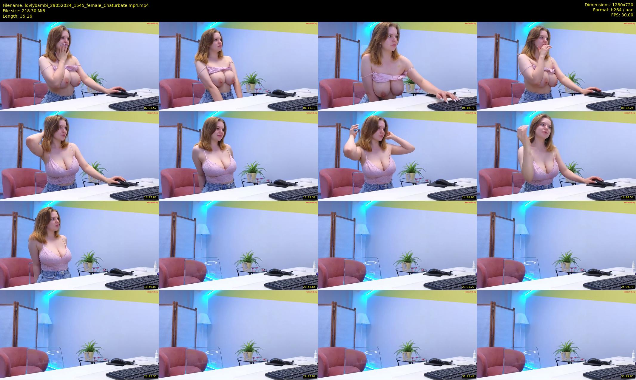 lovlybambi — 36 minute Chaturbate female cam show recording, 720p, May 29, 2024